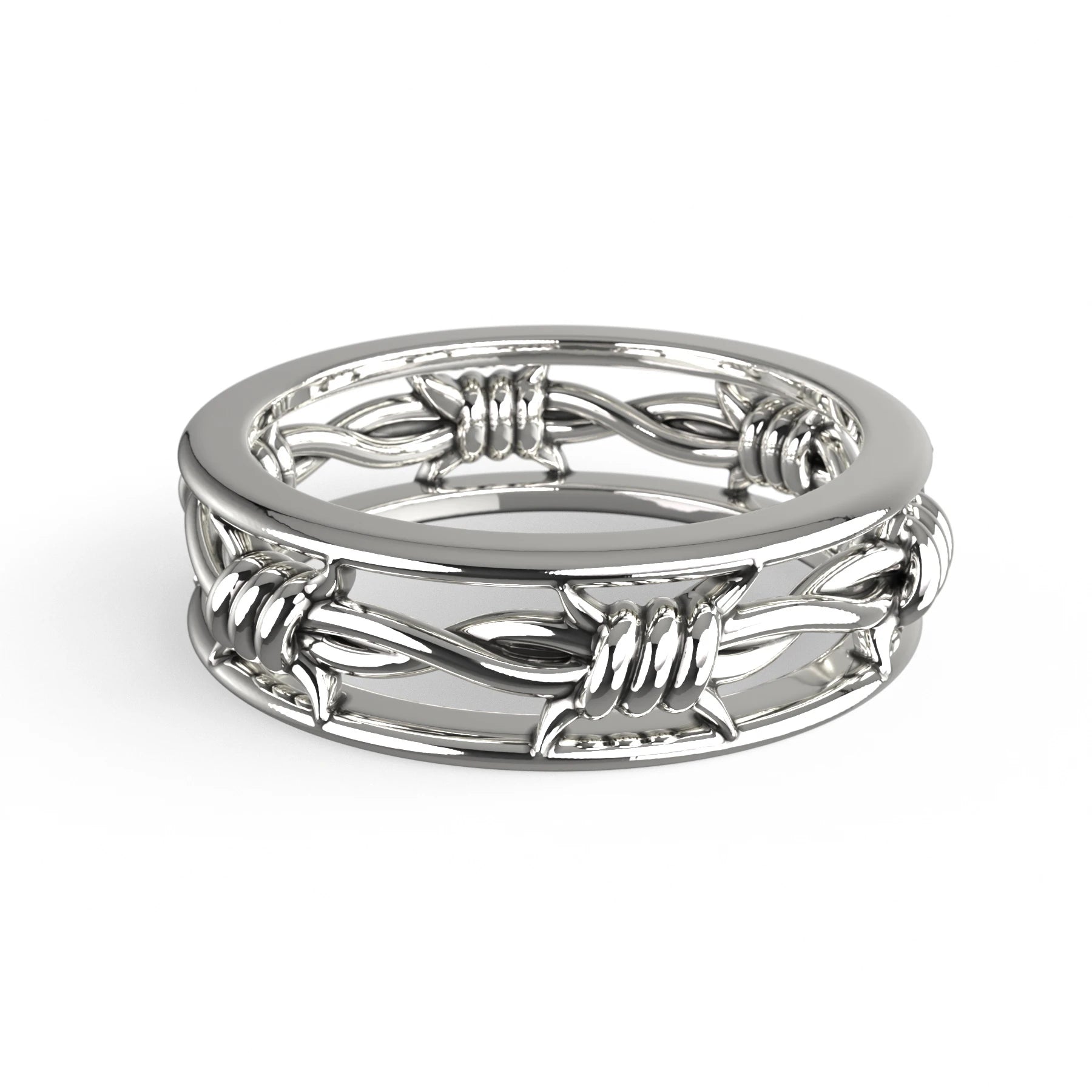 BARBED WIRE BAND RING
