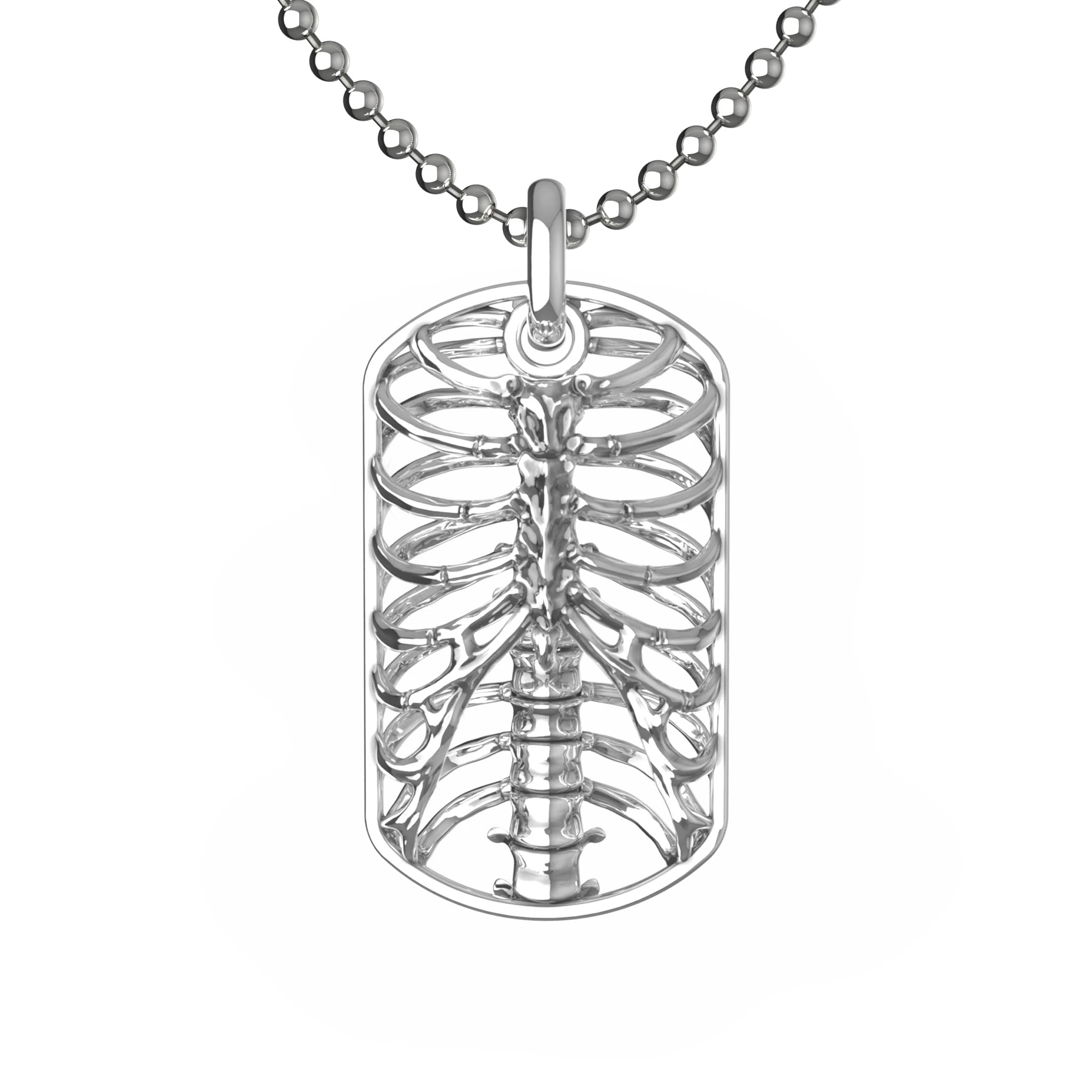 RIBCAGE DOG TAG NECKLACE