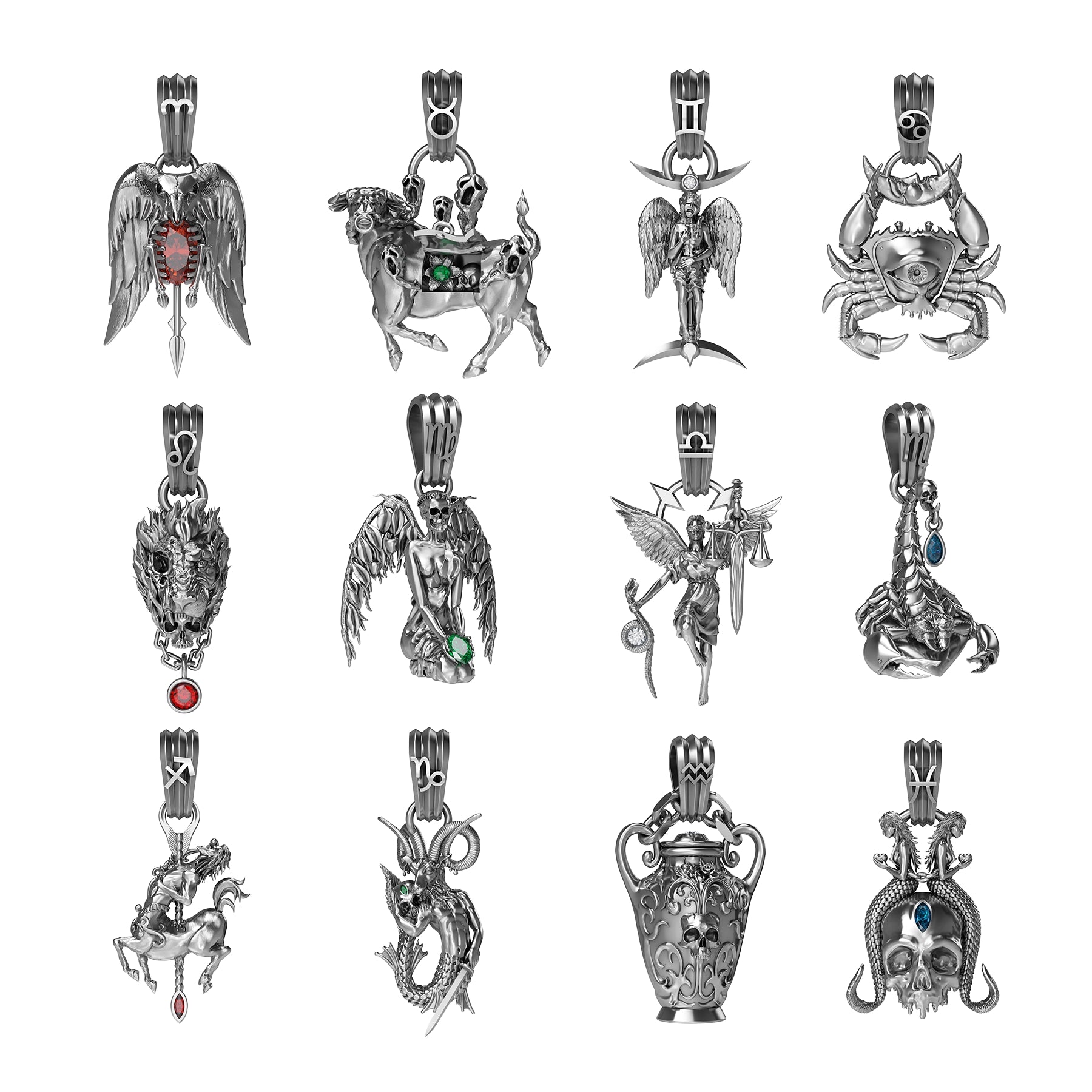 zodiac pendants aasd
