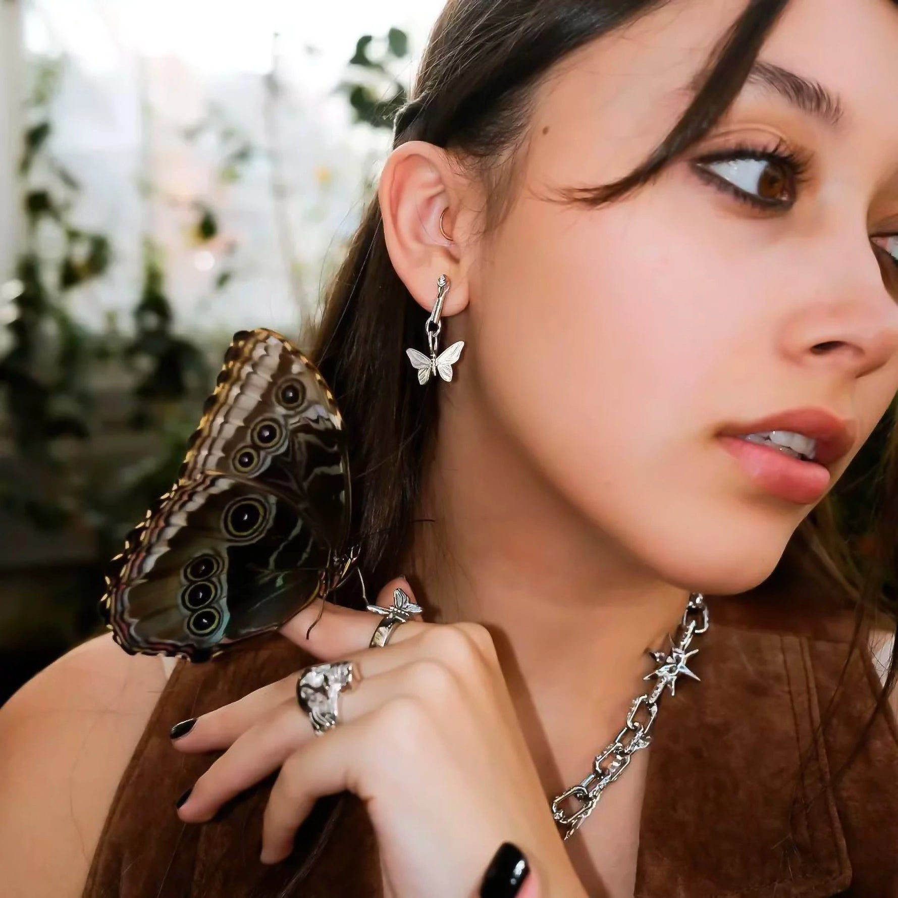BUTTERFLY EARRING (DANGLE) - Hard Jewelry™