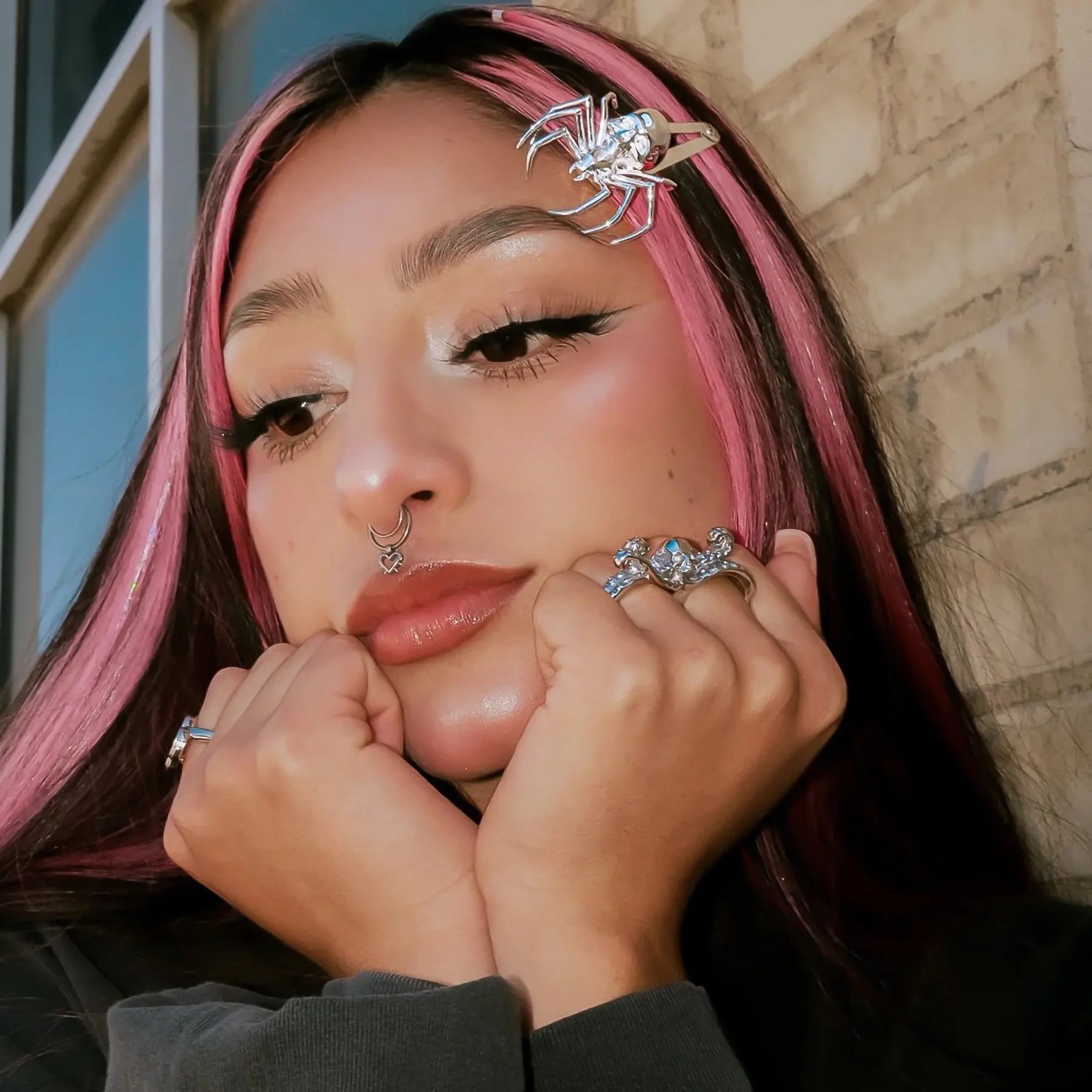 DOUBLE FINGER OCTOSKULL RING - Hard Jewelry™