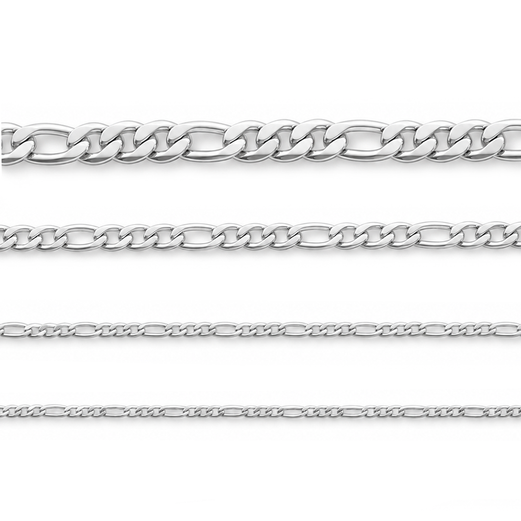 STAINLESS STEEL FIGARO CHAIN