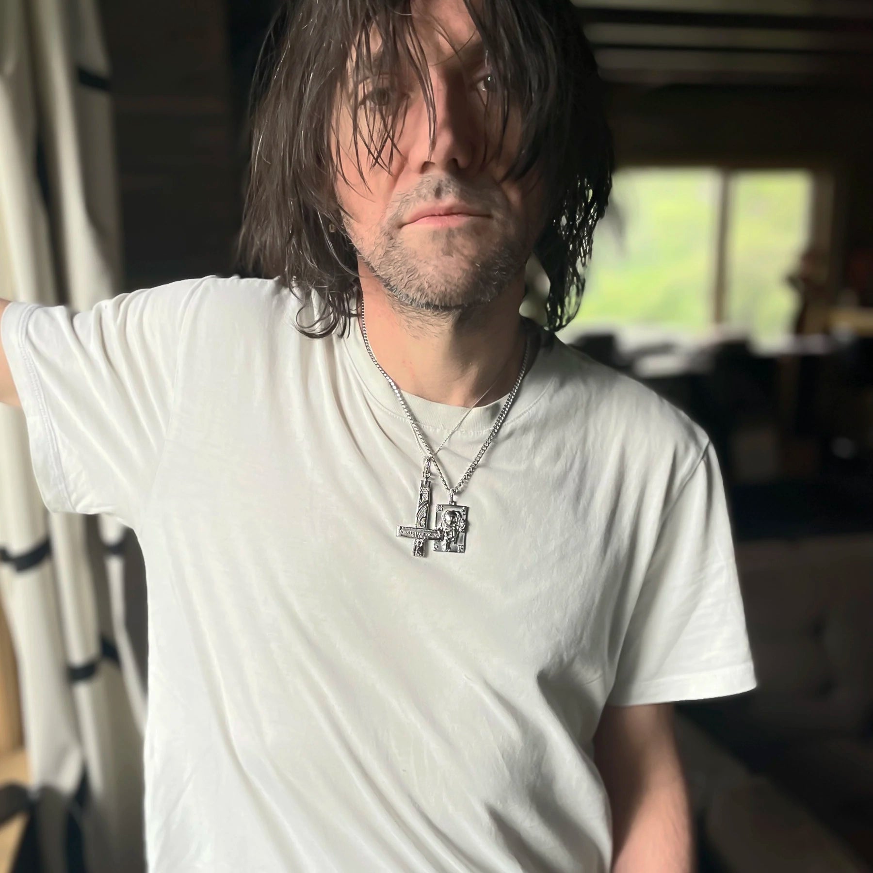 IN BRIGHT EYES WE TRUST PENDANT