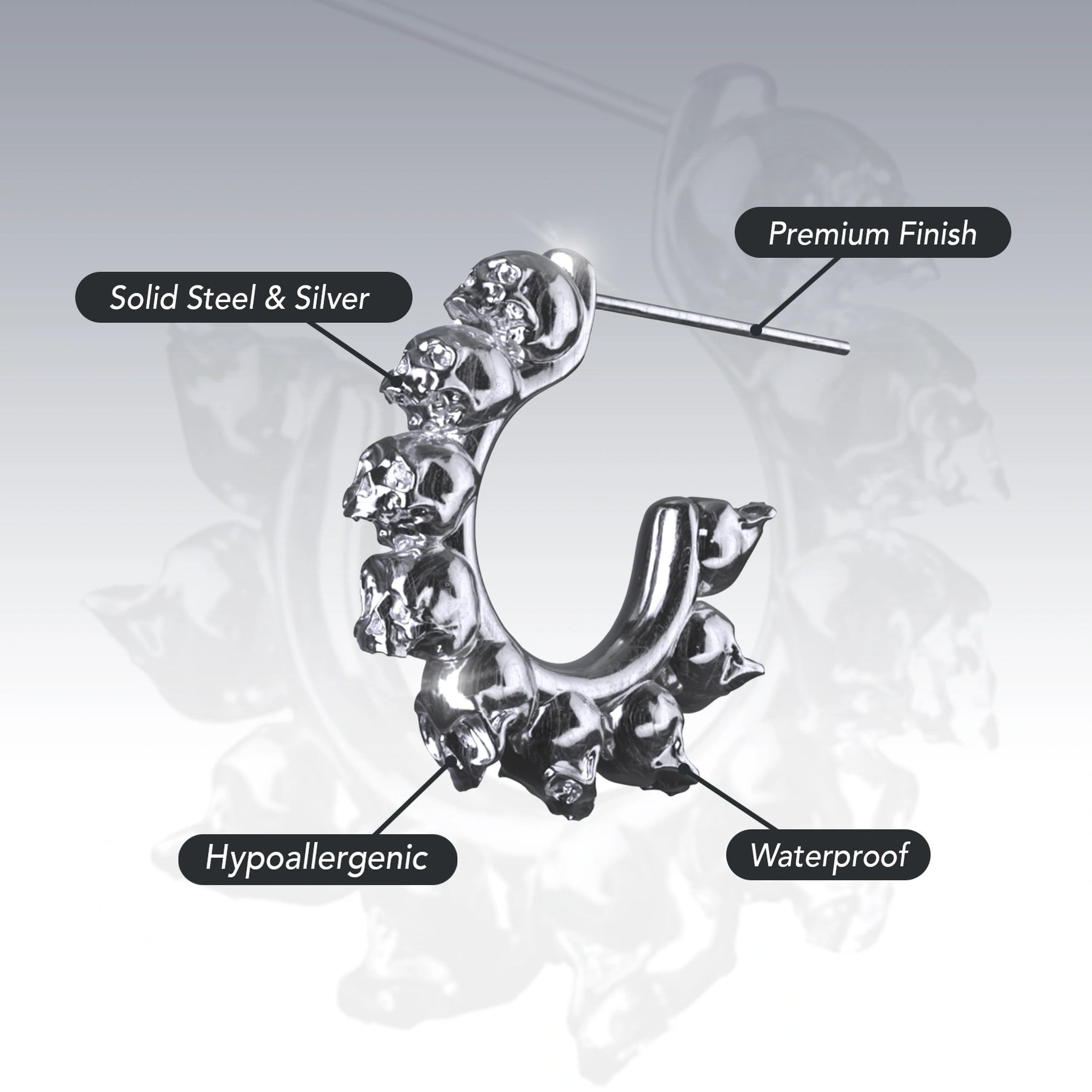 10 STAGES OF ADDICTION EARRING