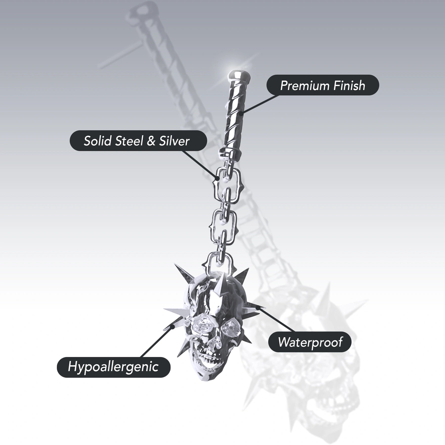 6TH CIRCLE OF HELL EARRING