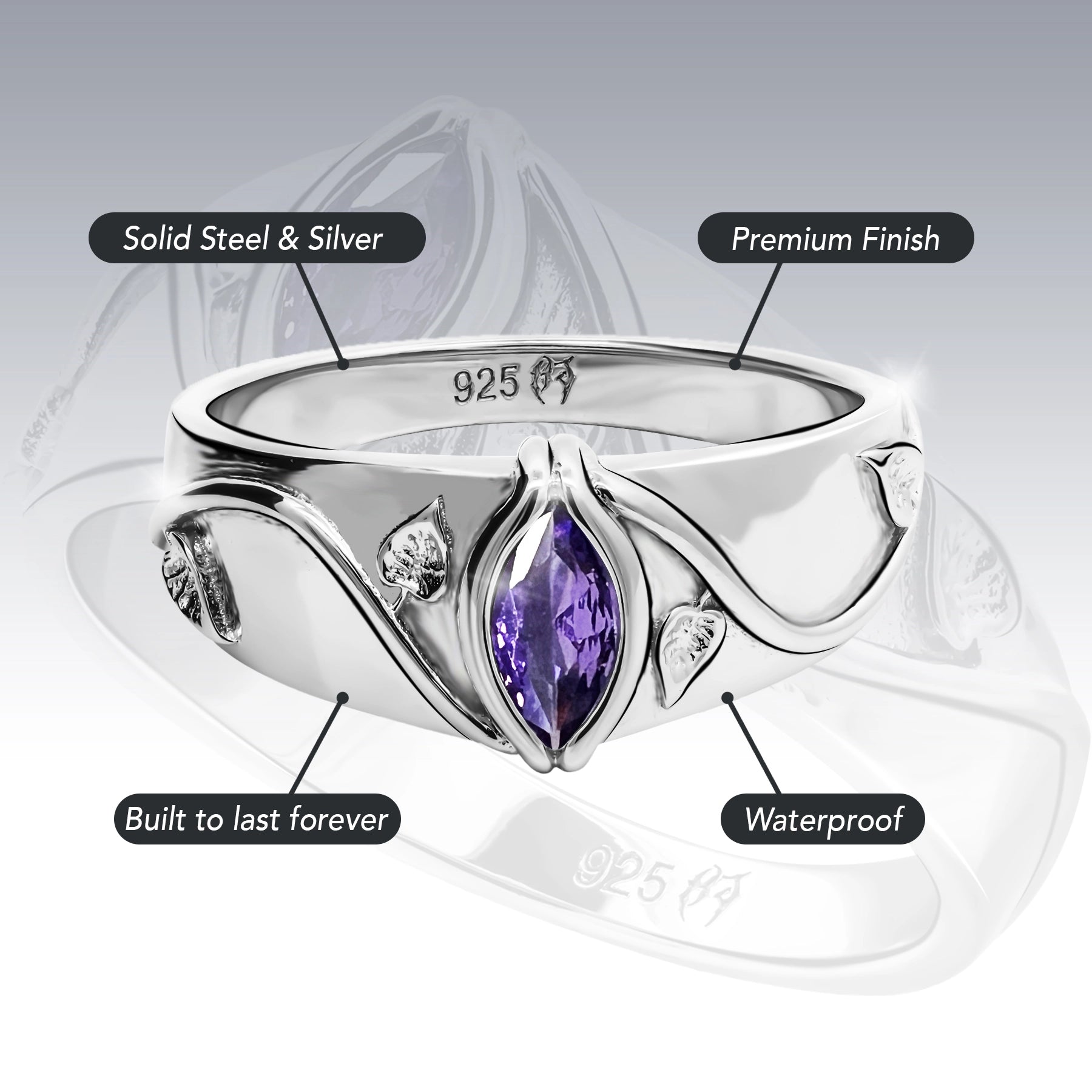 BIRTHSTONE RING (FEBRUARY)