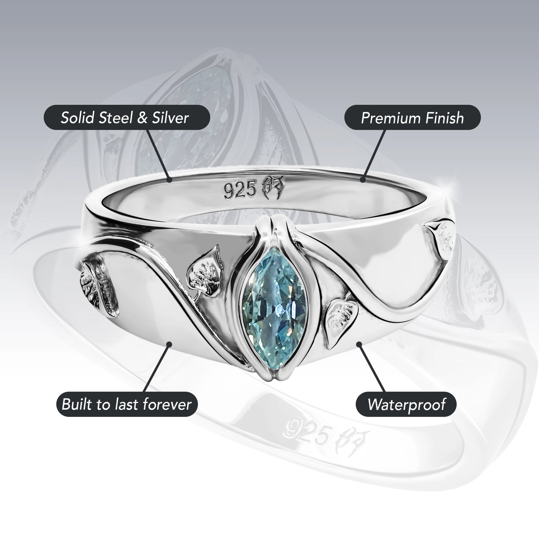 BIRTHSTONE RING (MARCH)