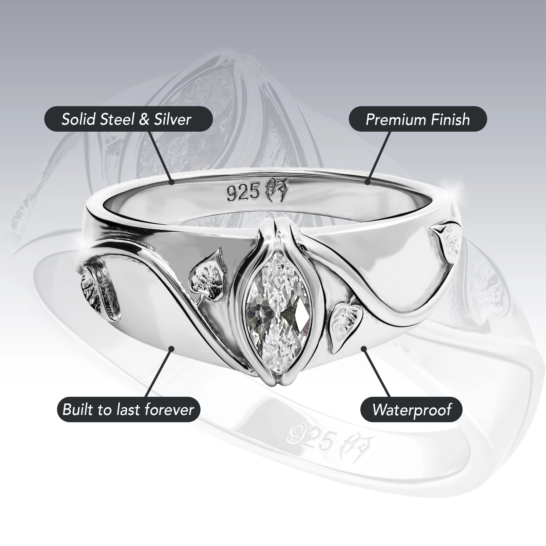 BIRTHSTONE RING (APRIL)