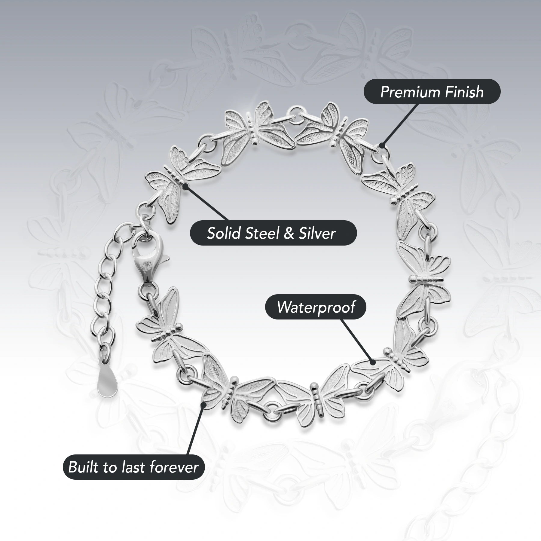 BUTTERFLY BRACELET (ADJUSTABLE)
