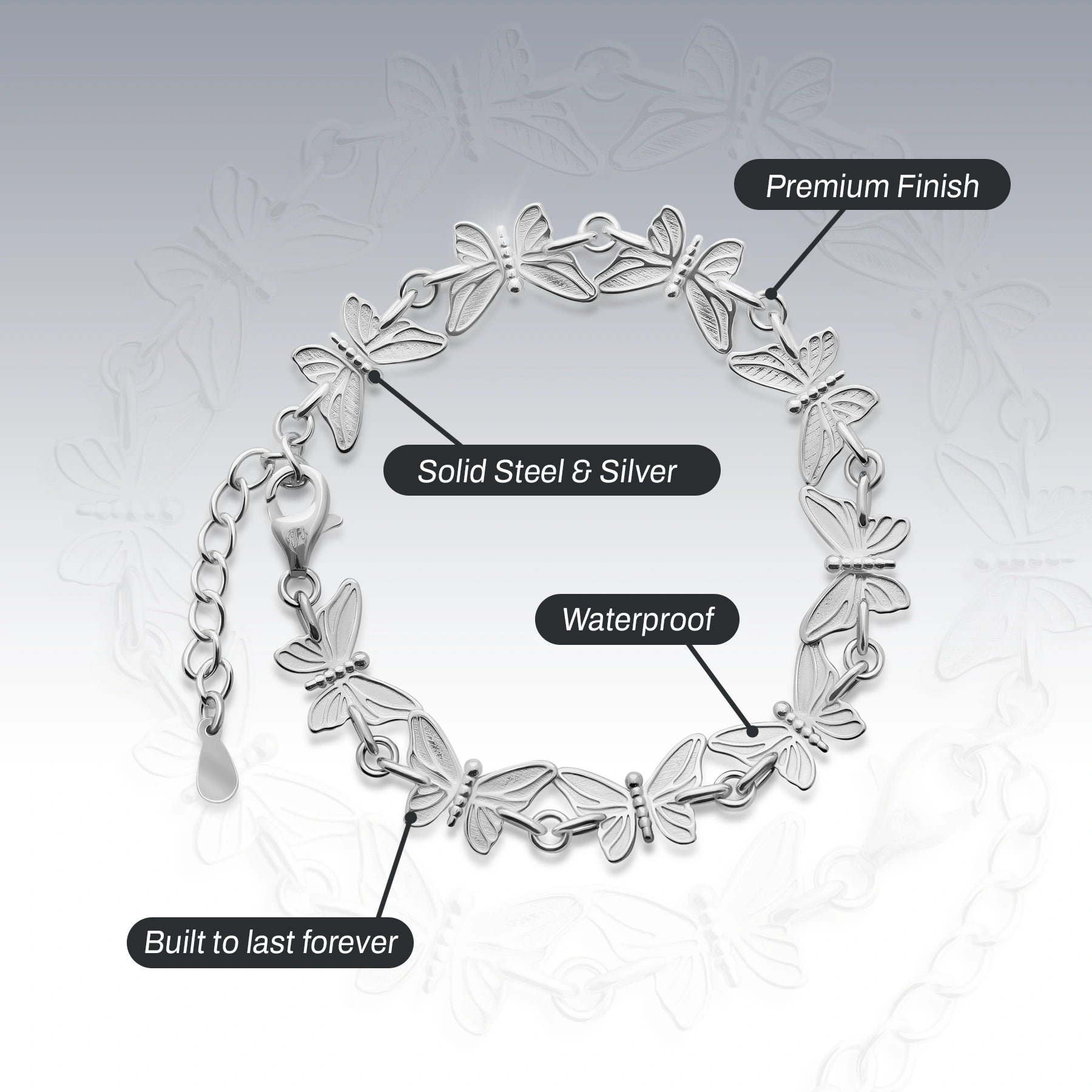 BUTTERFLY BRACELET (ADJUSTABLE)