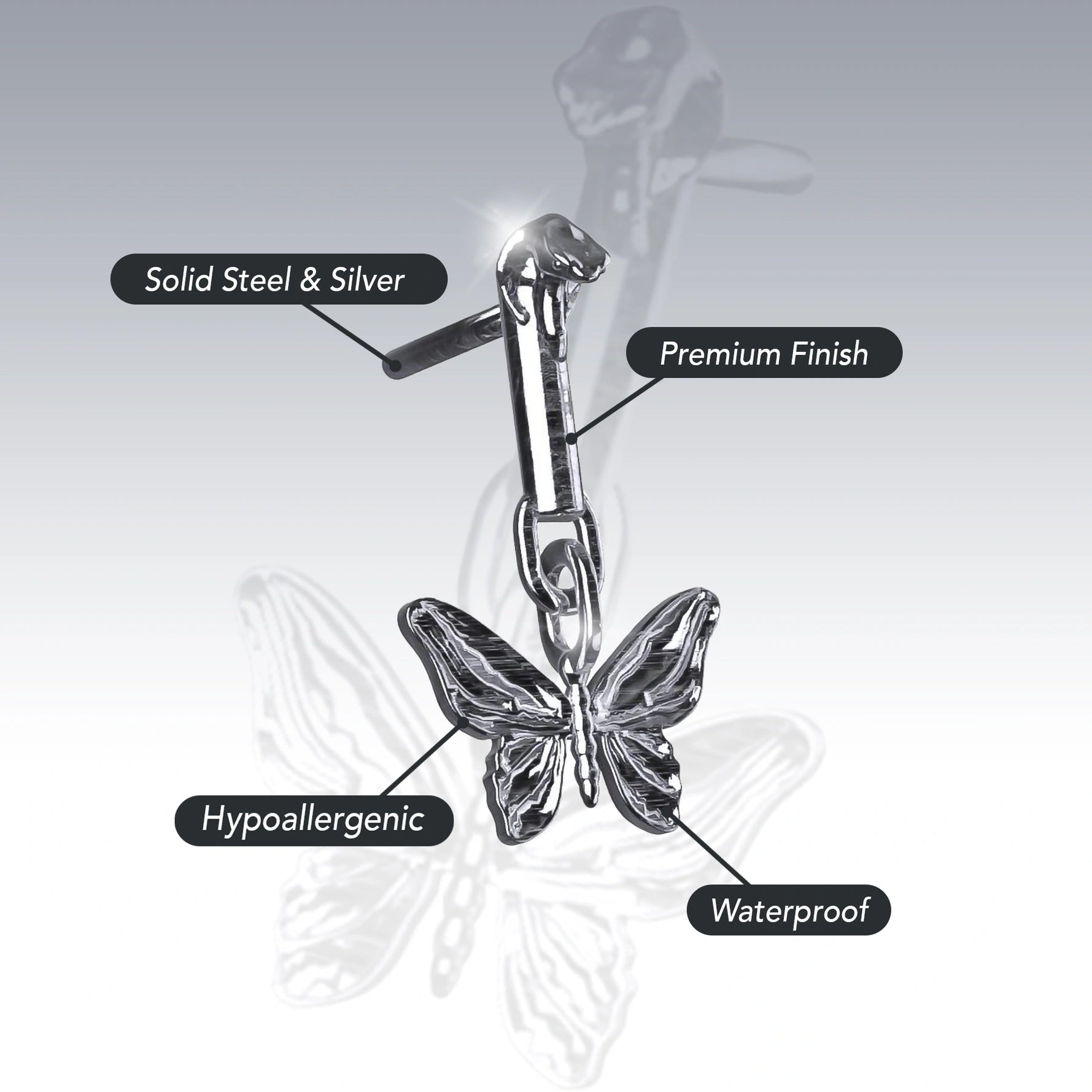 BUTTERFLY EARRING (DANGLE)