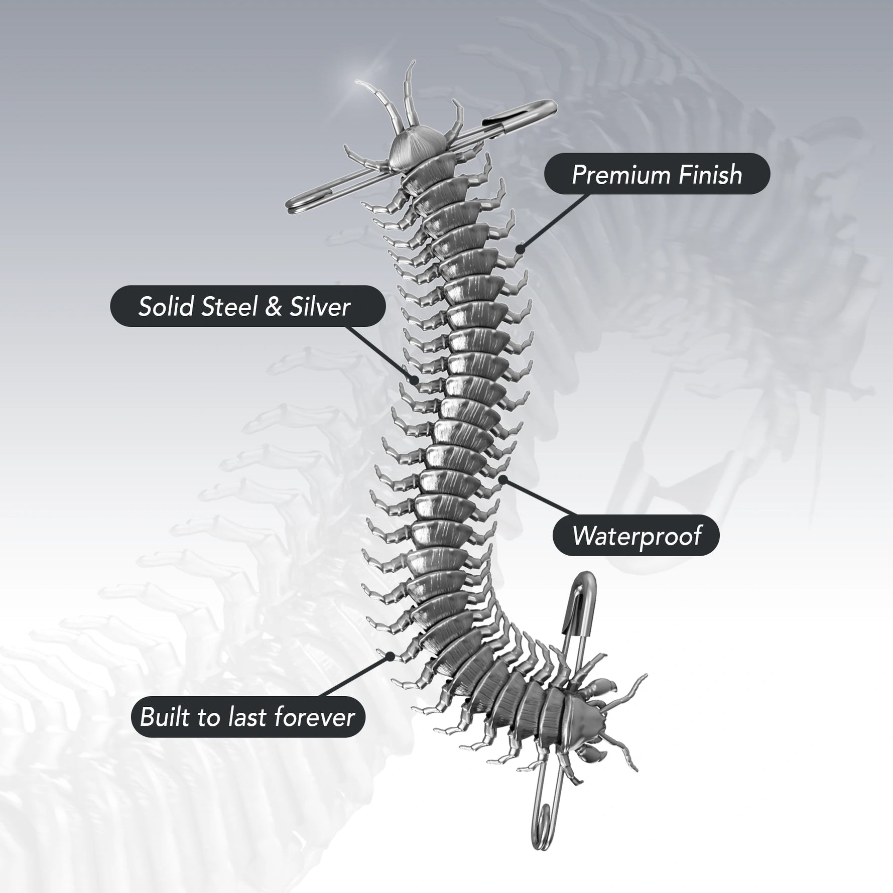 CENTIPEDE SAFETY PIN