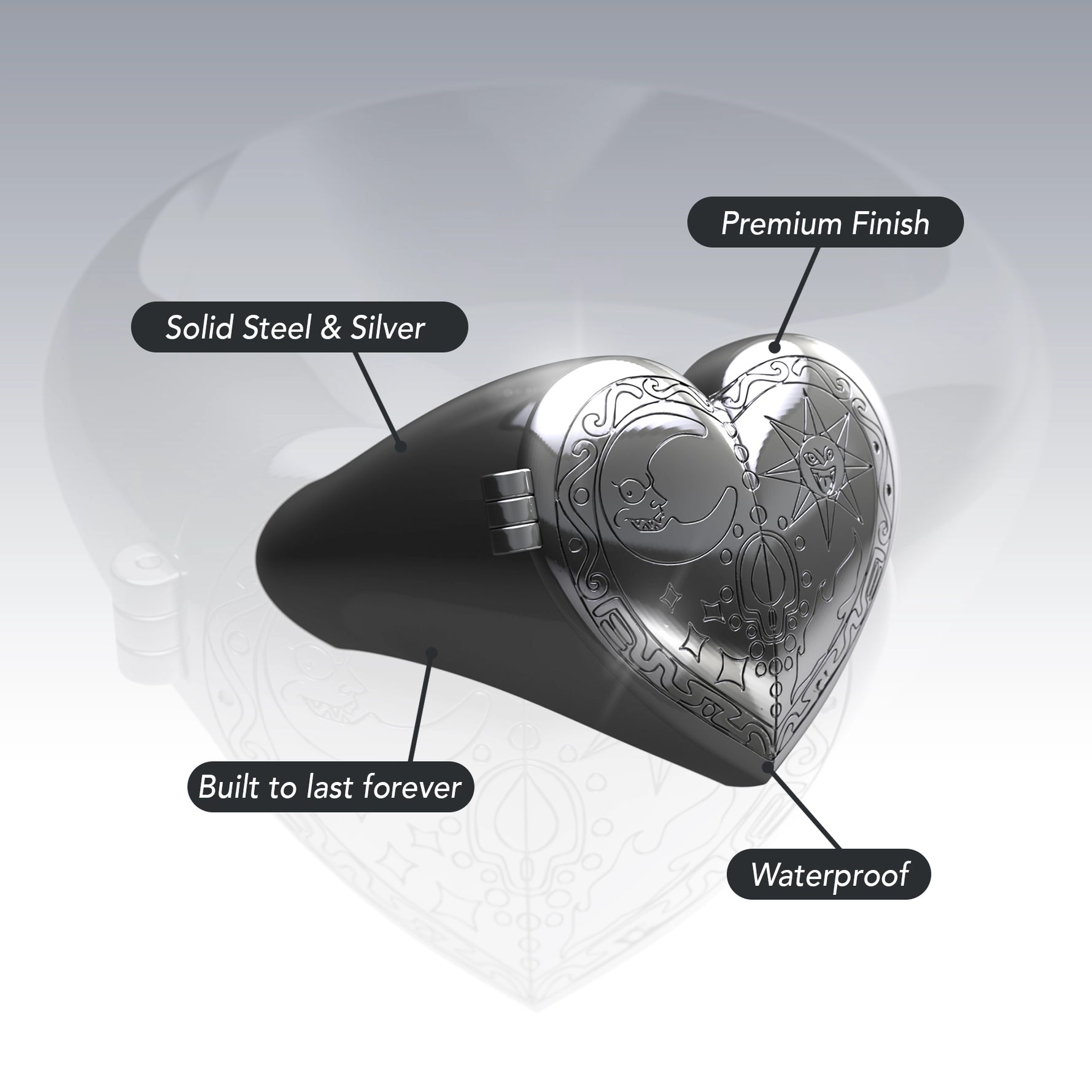 Cosmic Heart Ring - Hard Jewelry™