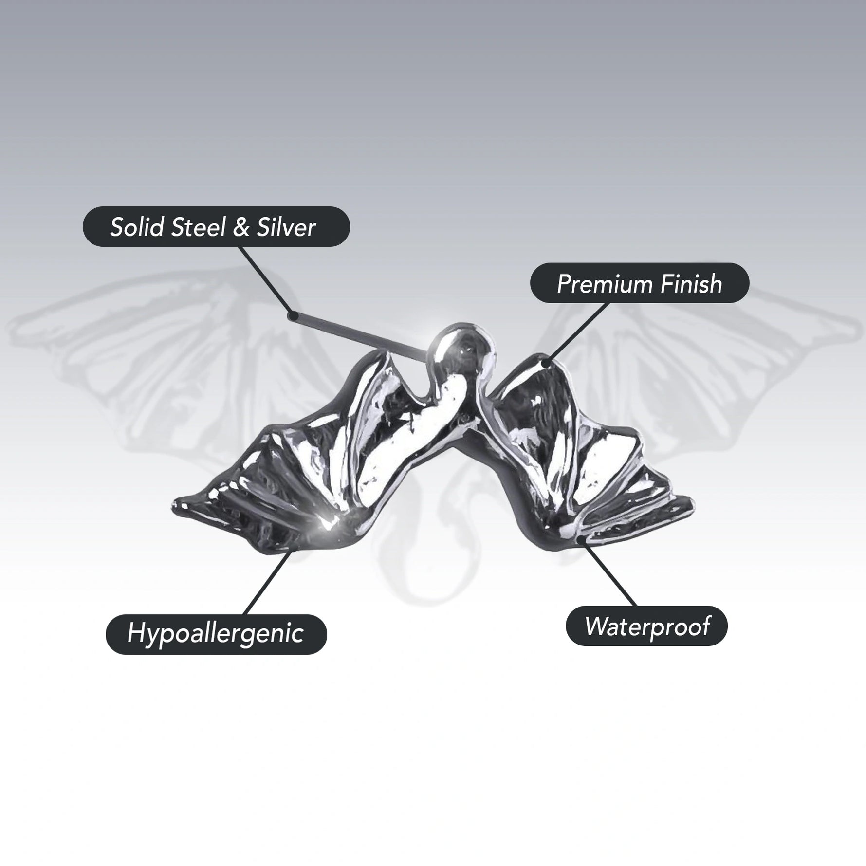 DEATHWING STUD EARRING