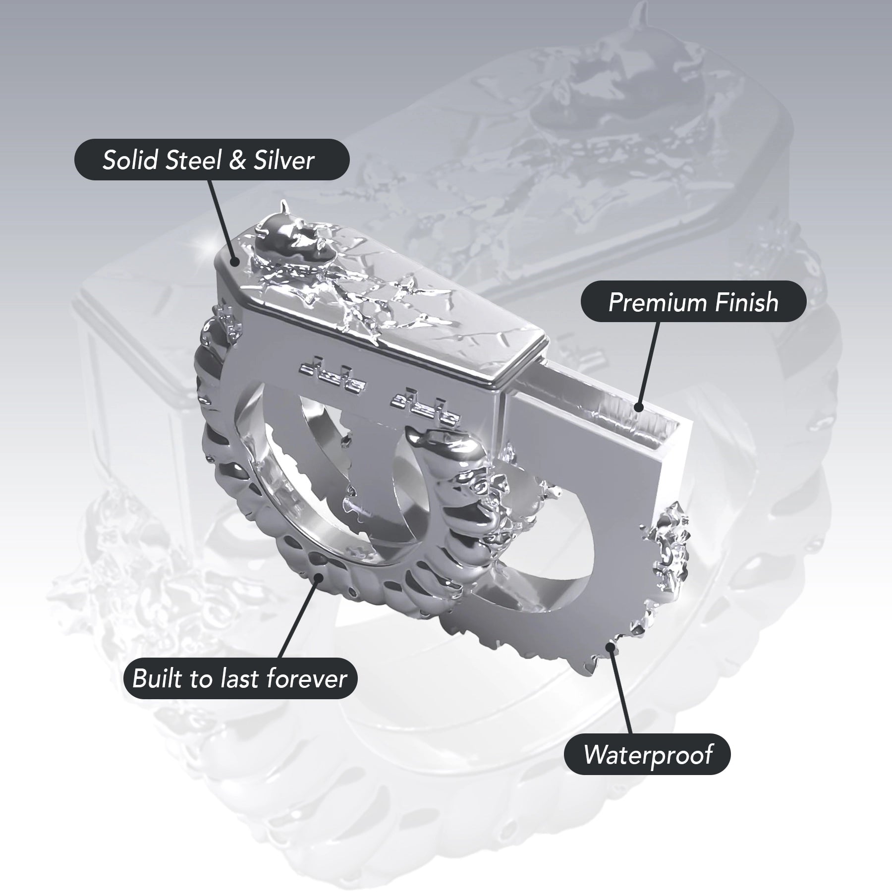FALLEN ANGEL COFFIN RING
