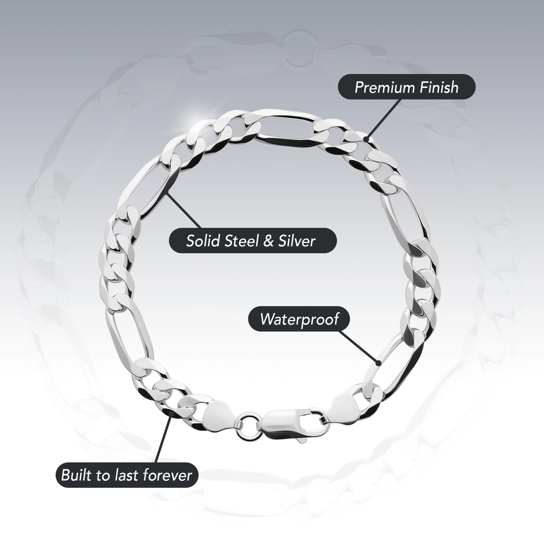 SILVER FIGARO BRACELET