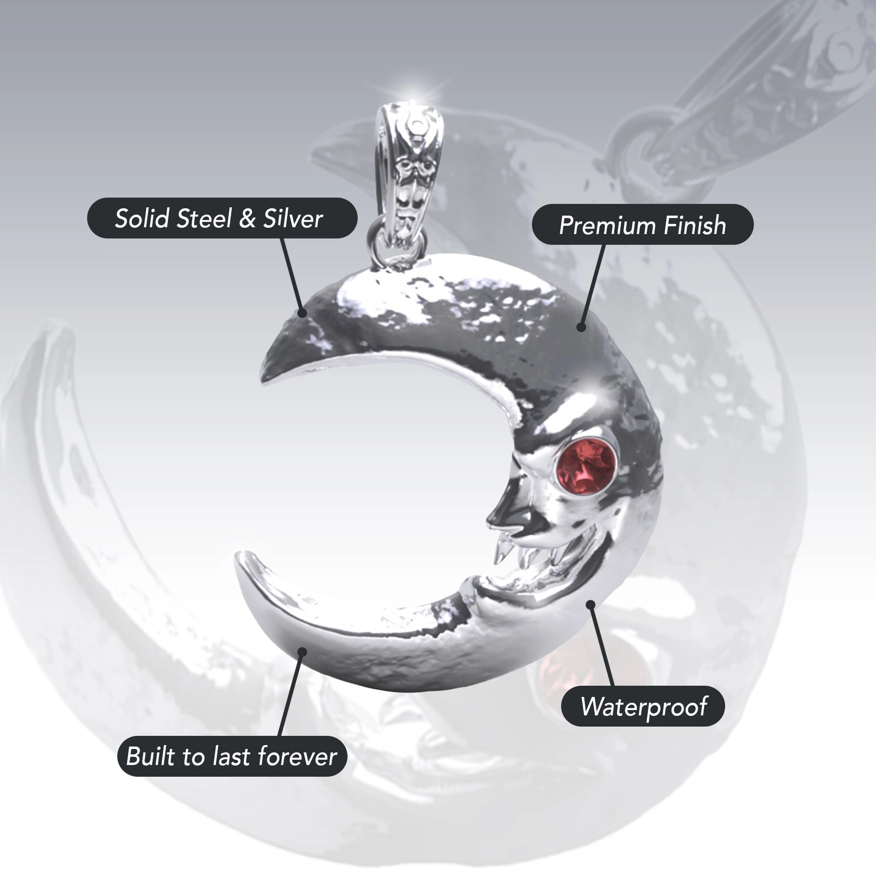 LUNA THE LUNATIC LUNAR PENDANT – Hard Jewelry™