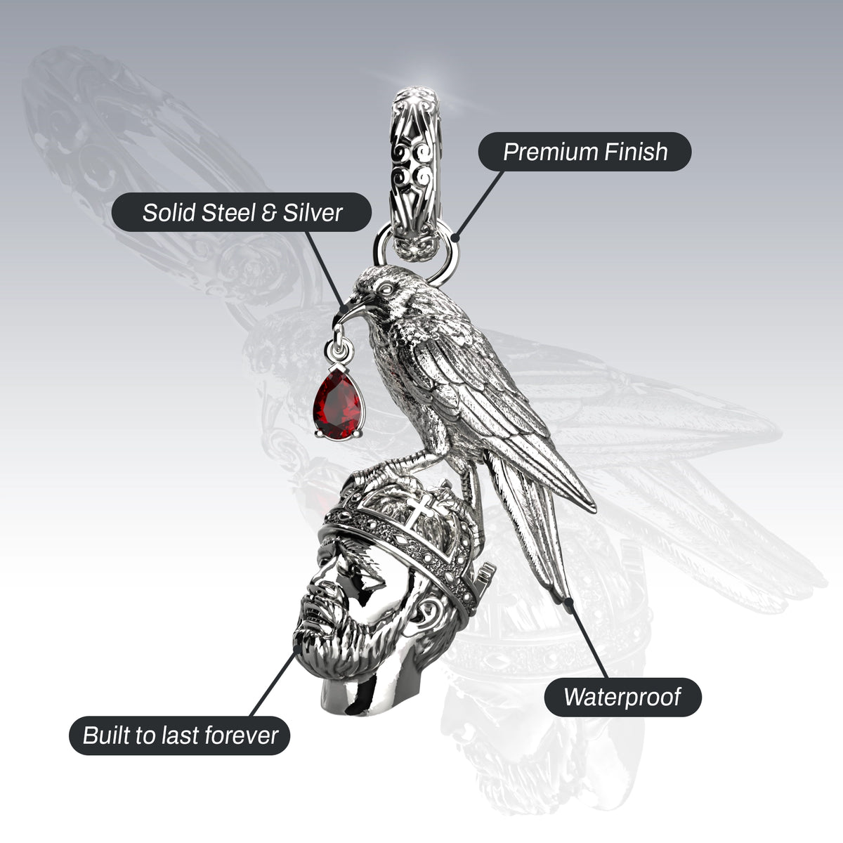 EAT THE RICH PENDANT