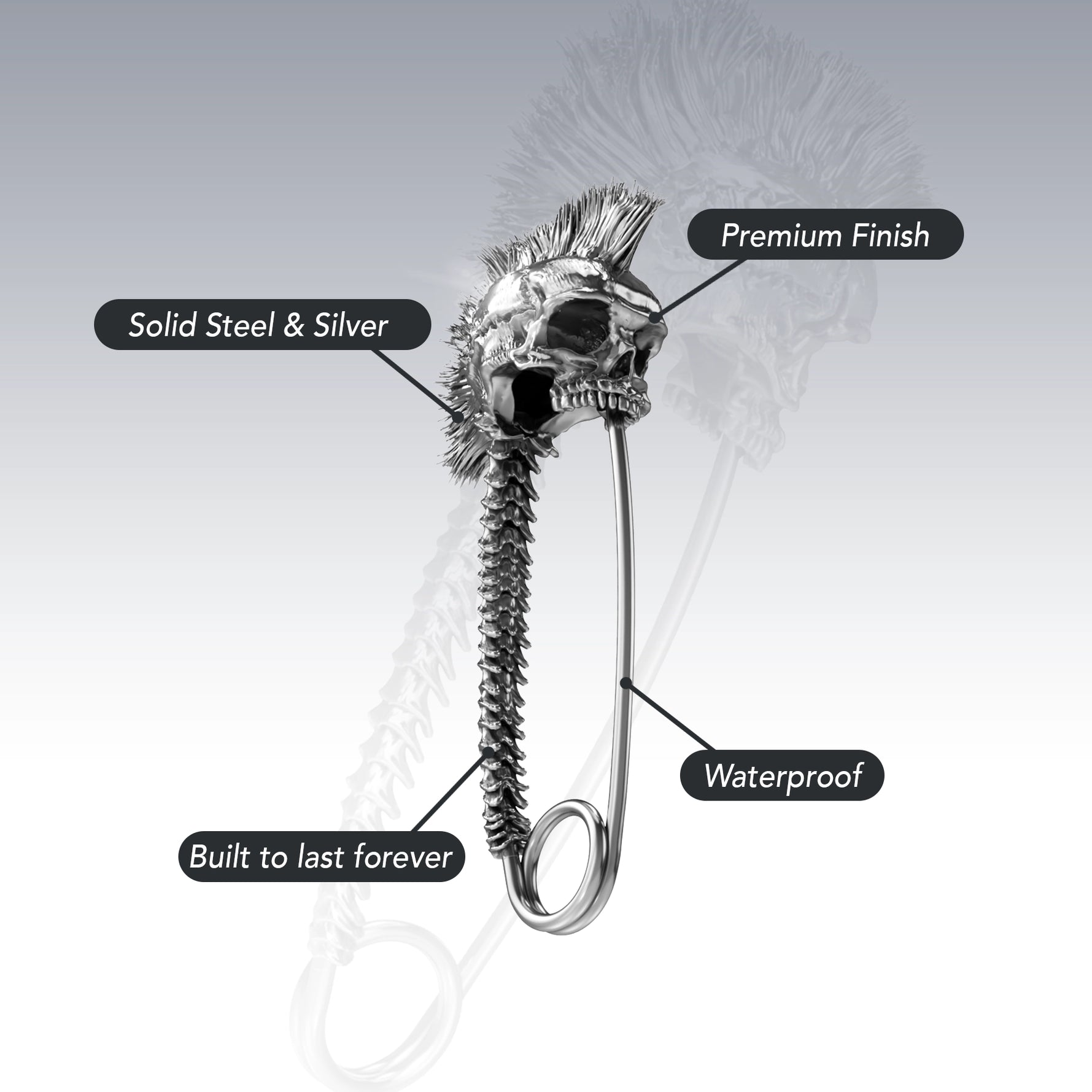 PUNK SAFETY PIN - Hard Jewelry™