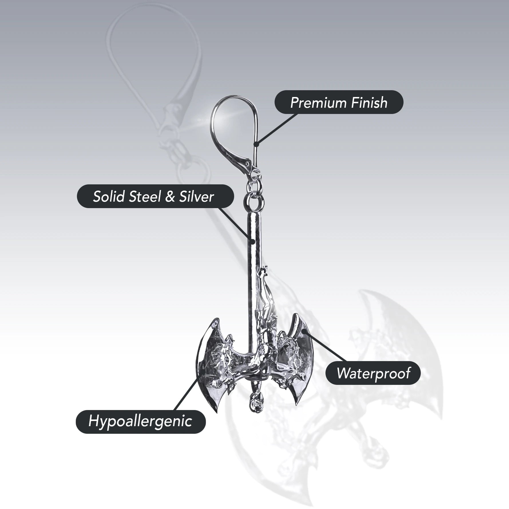 RELIGION IS WAR EARRING