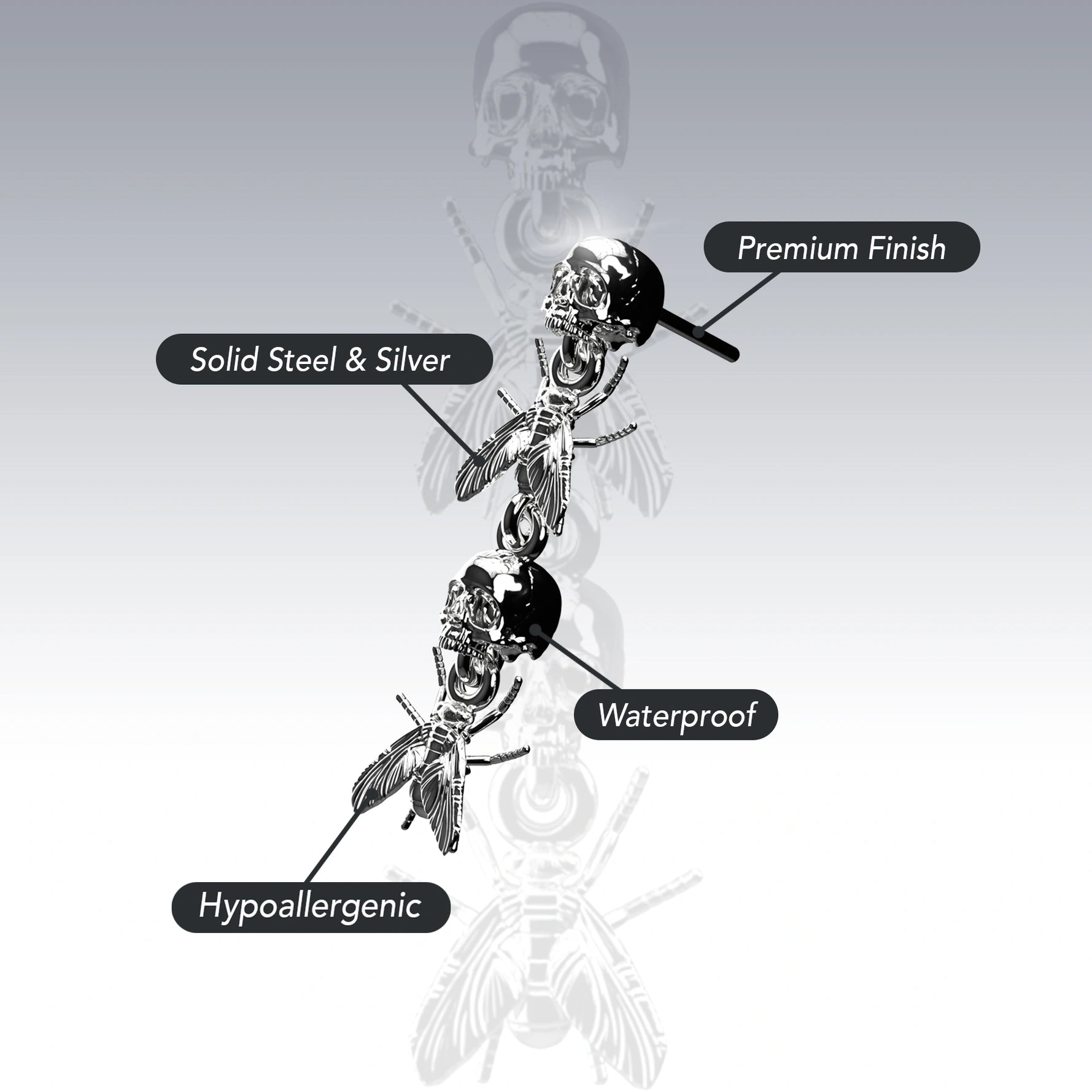 ROTTEN EARRINGS (DANGLE)