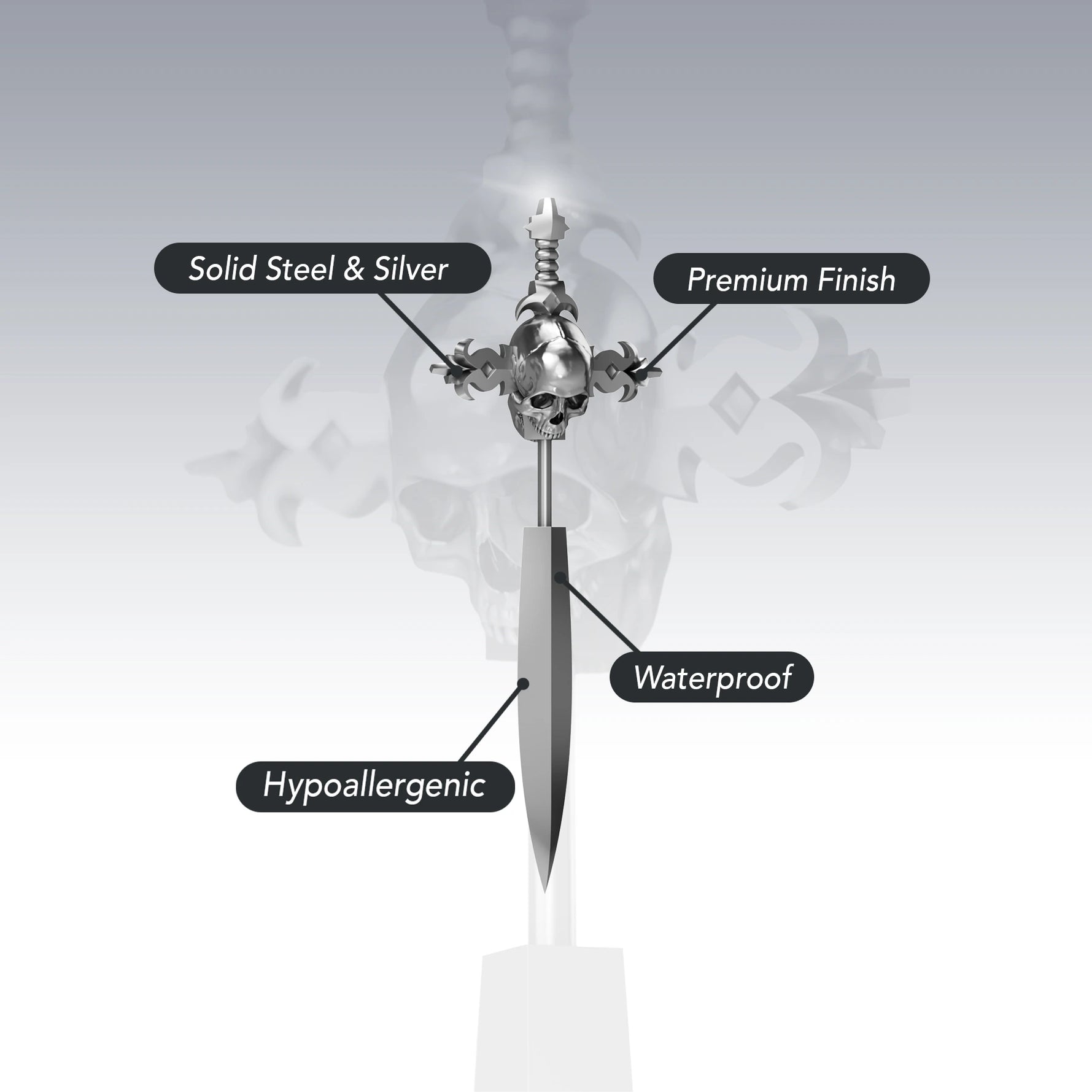 SINGLE DYT SWORD EARRING