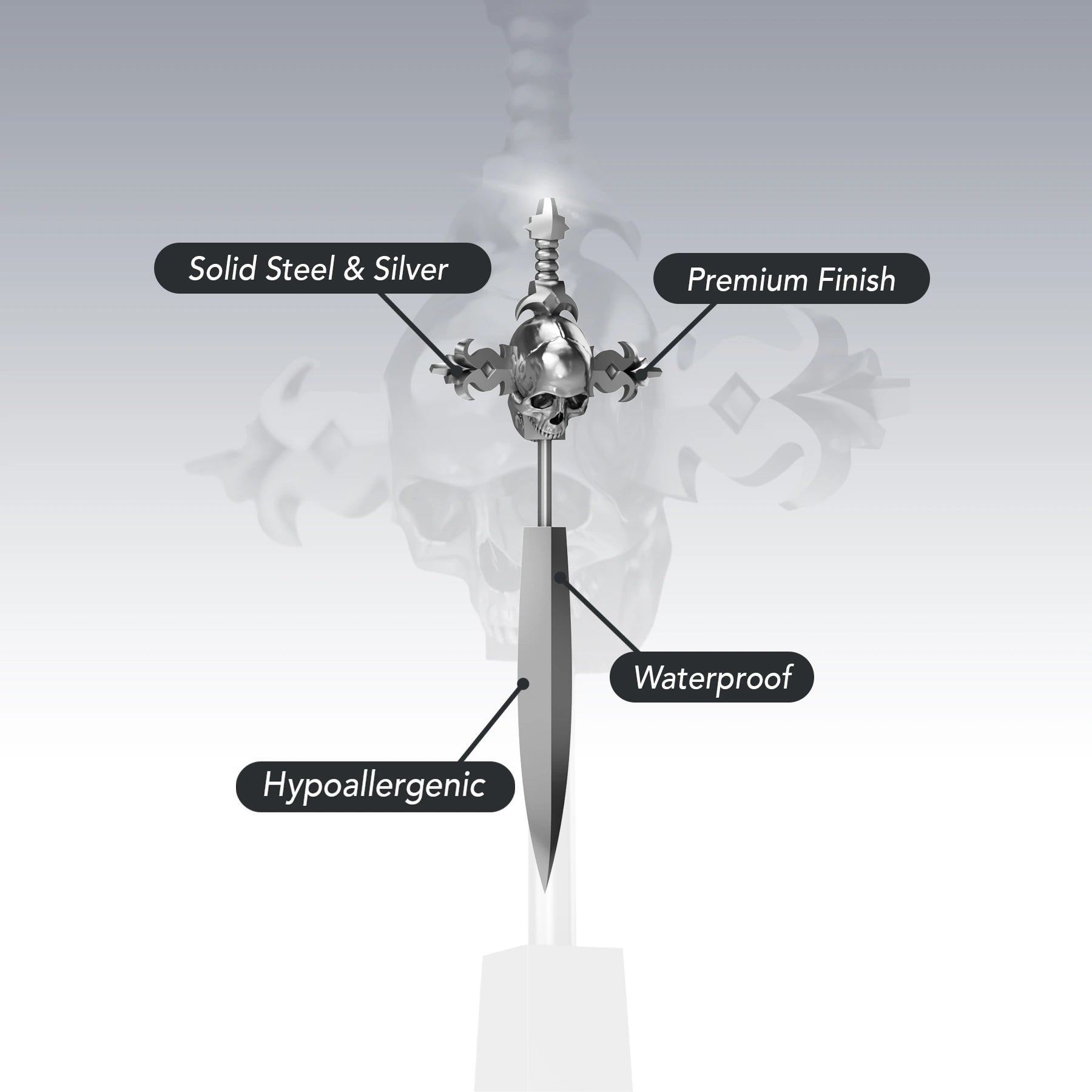 SINGLE DYT SWORD EARRING