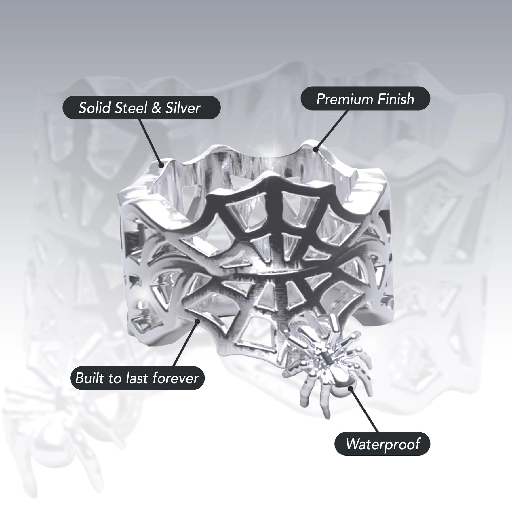 SPIDER WEB RING