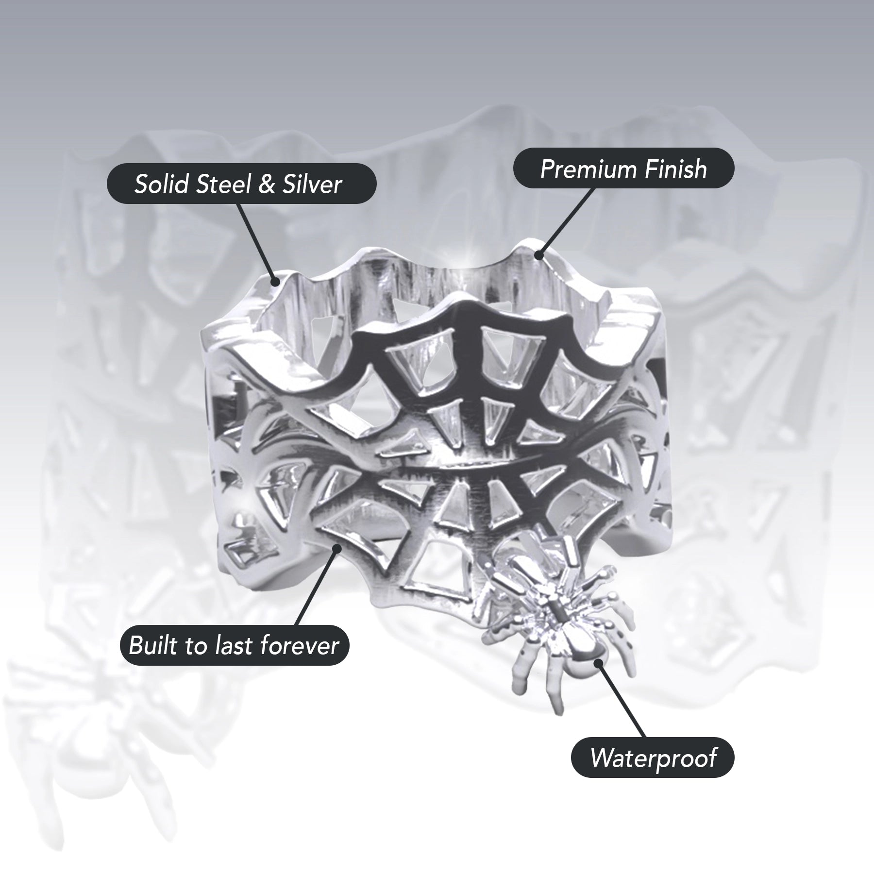 SPIDER WEB RING