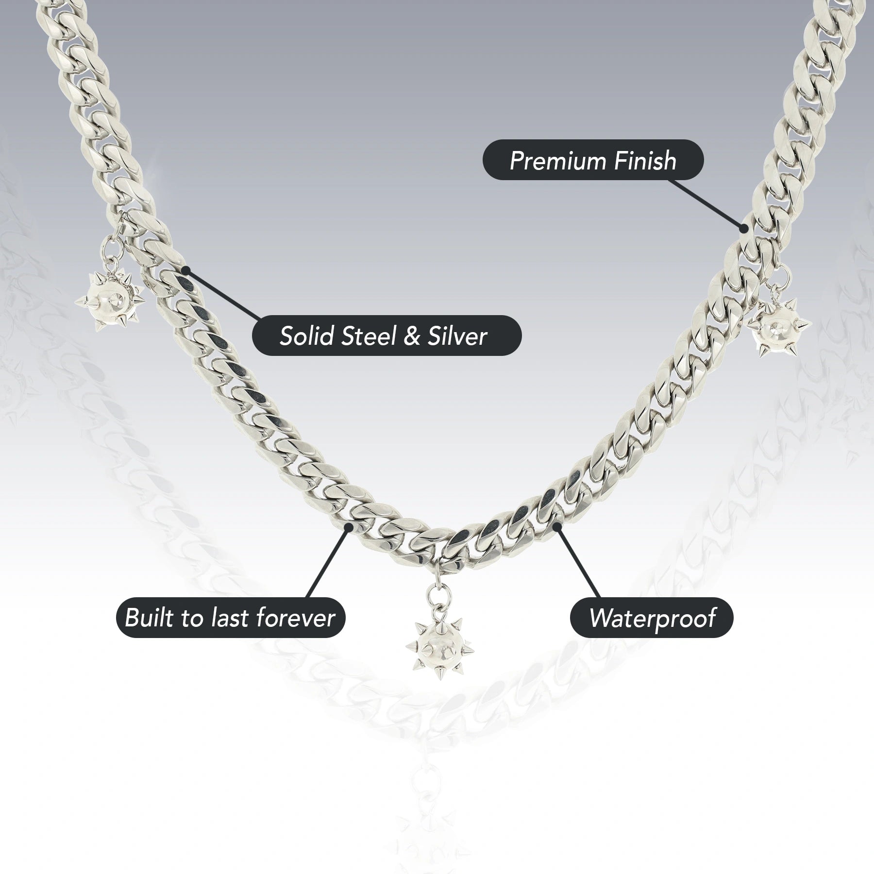 SPIKEBALL CHOKER (ADJUSTABLE)