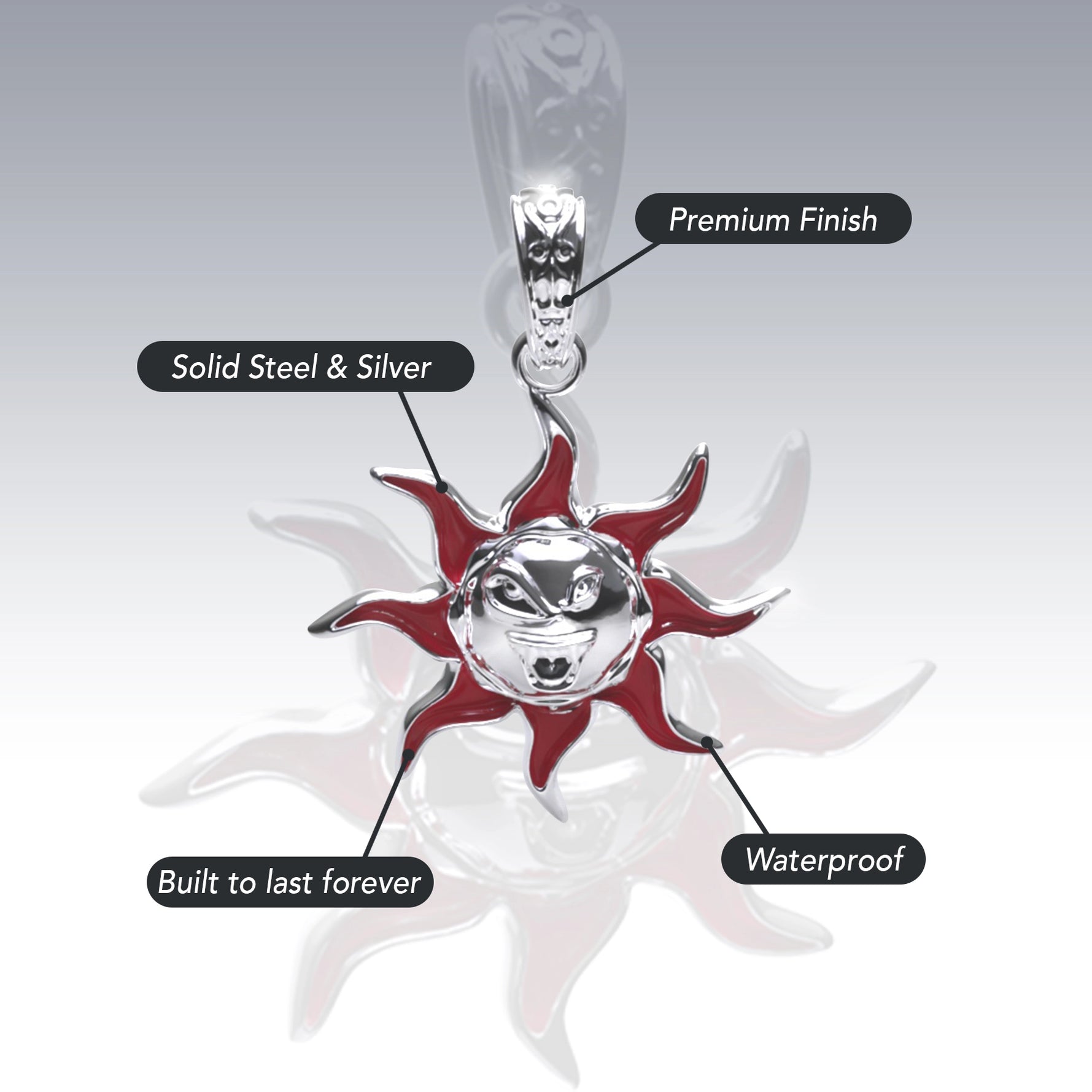 SUNNY THE SOMBER SUN PENDANT