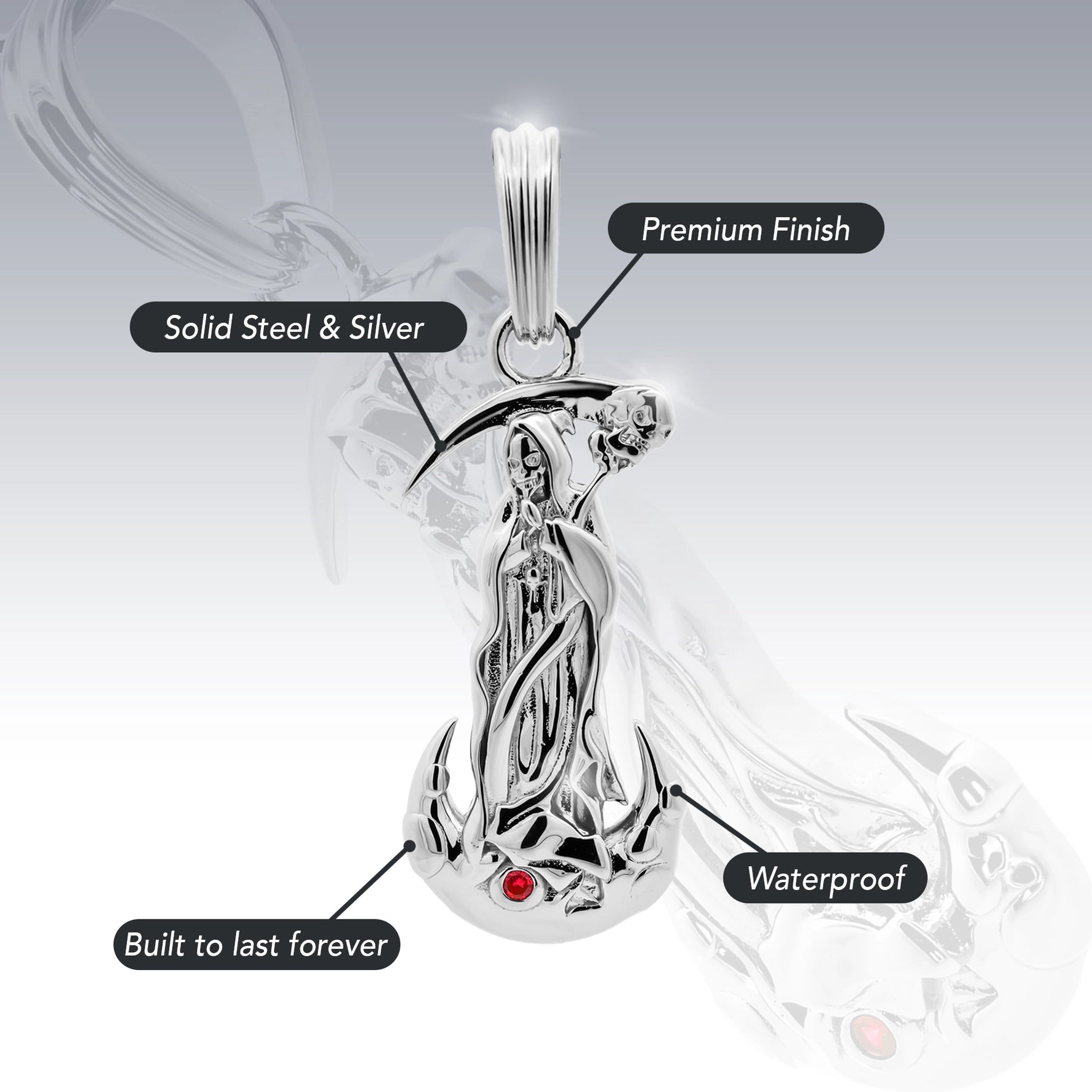 UPGRADED SANTA MUERTE PENDANT