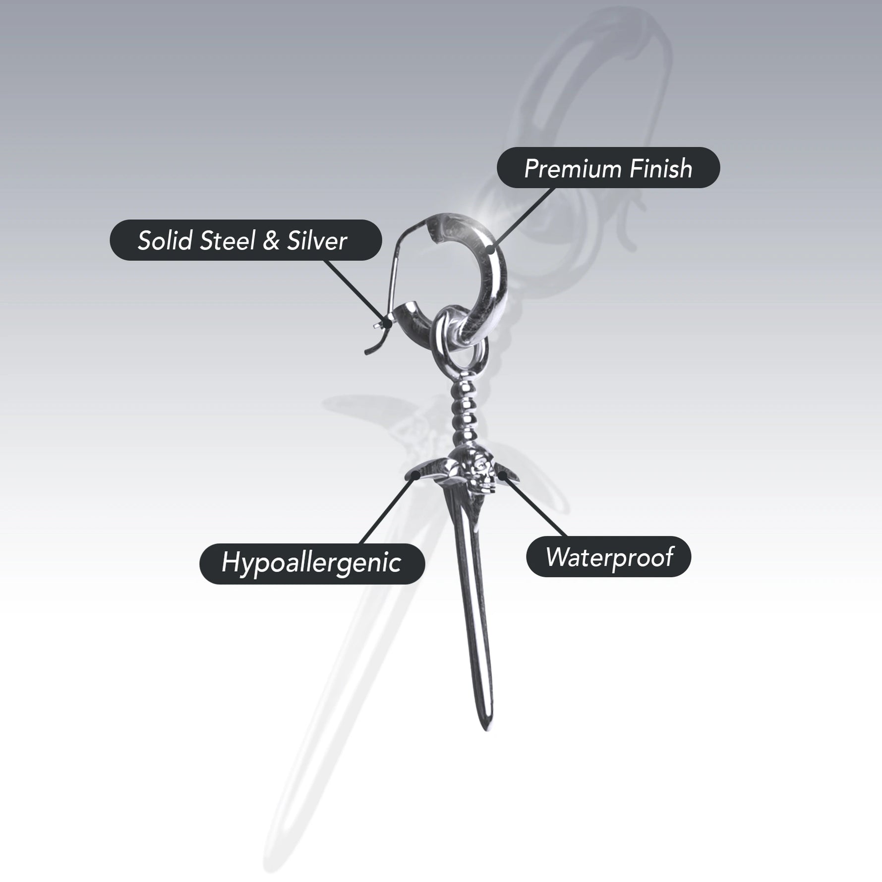 WARLOCK SWORD EARRING