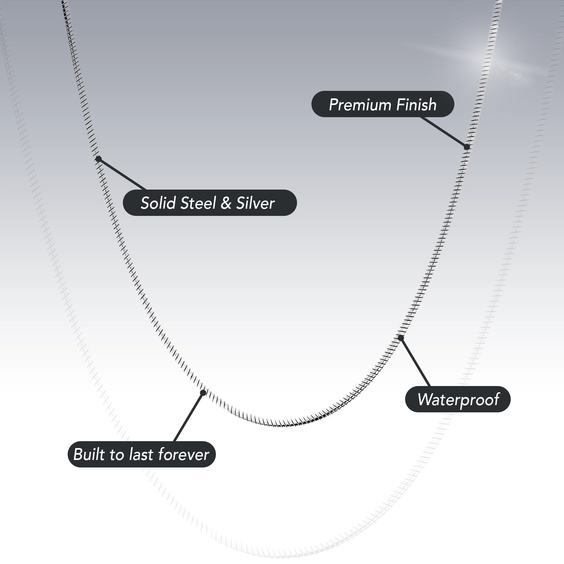 STAINLESS STEEL REAL SNAKE CHAIN