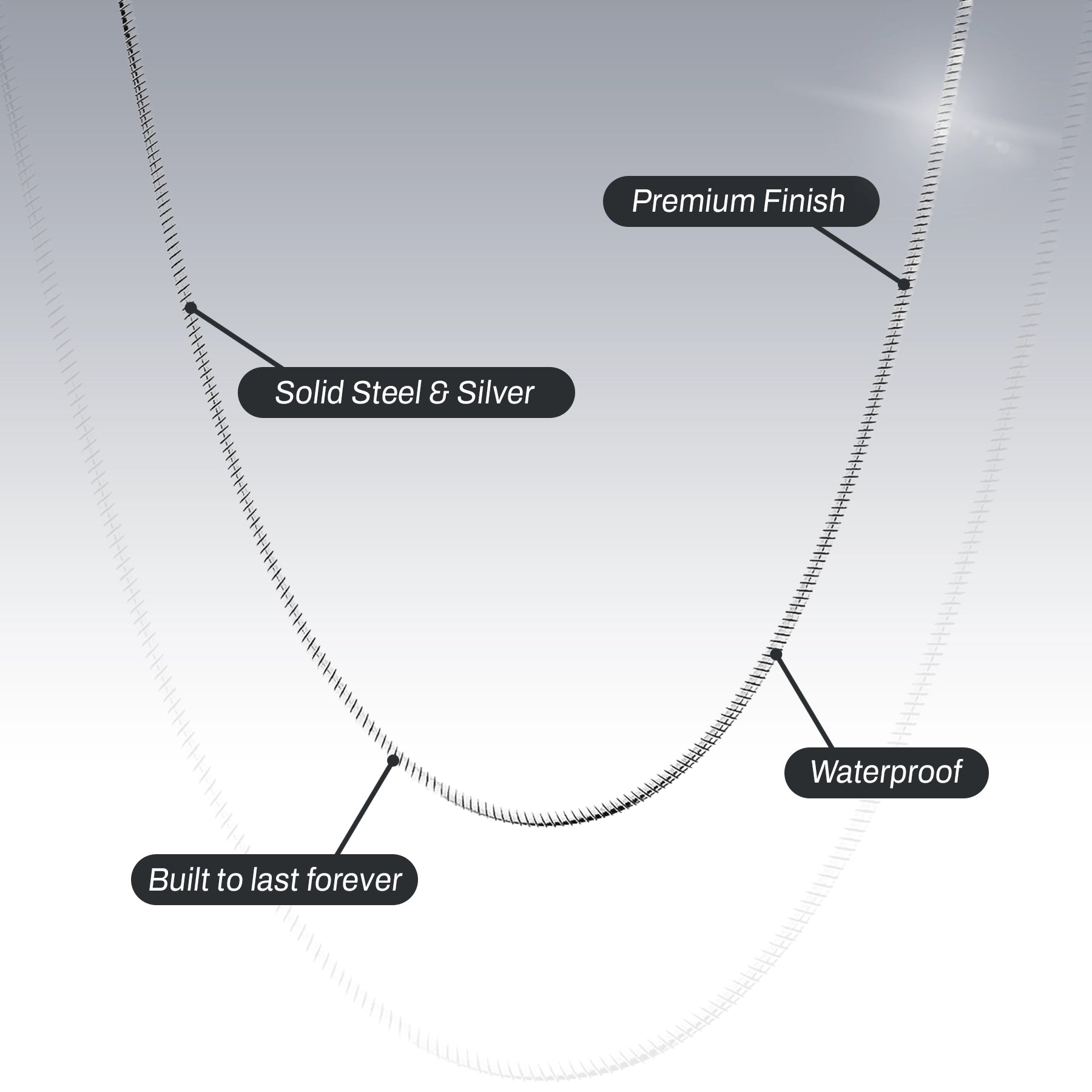 STAINLESS STEEL REAL SNAKE CHAIN