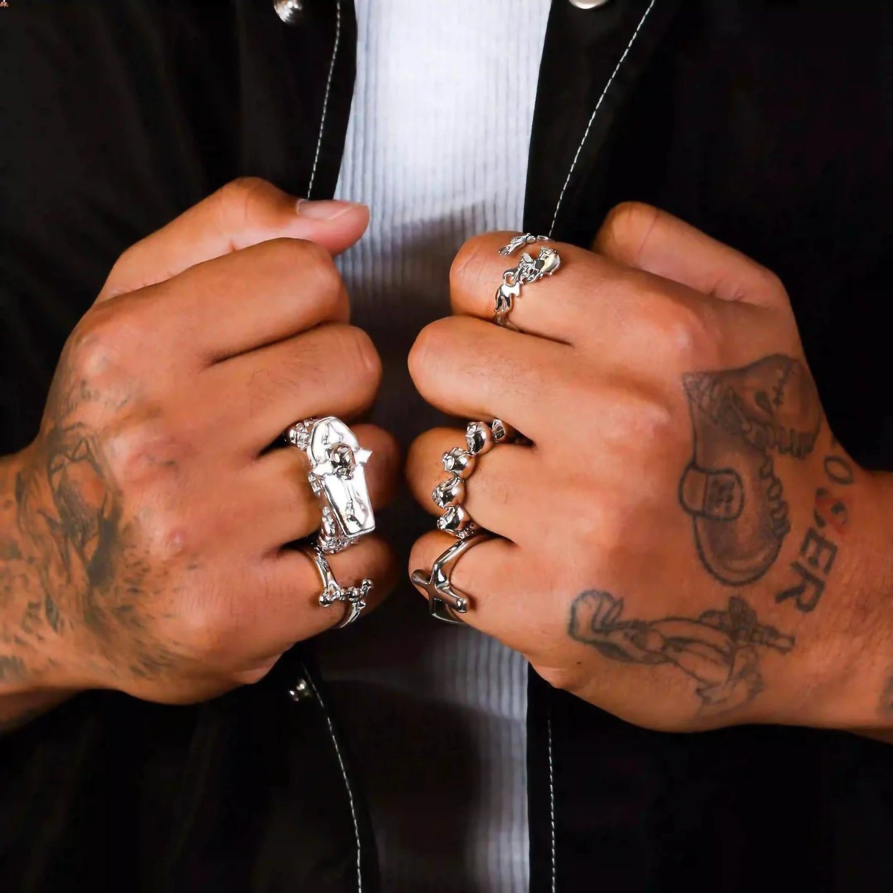 10 STAGES OF ADDICTION RING - Hard Jewelry™