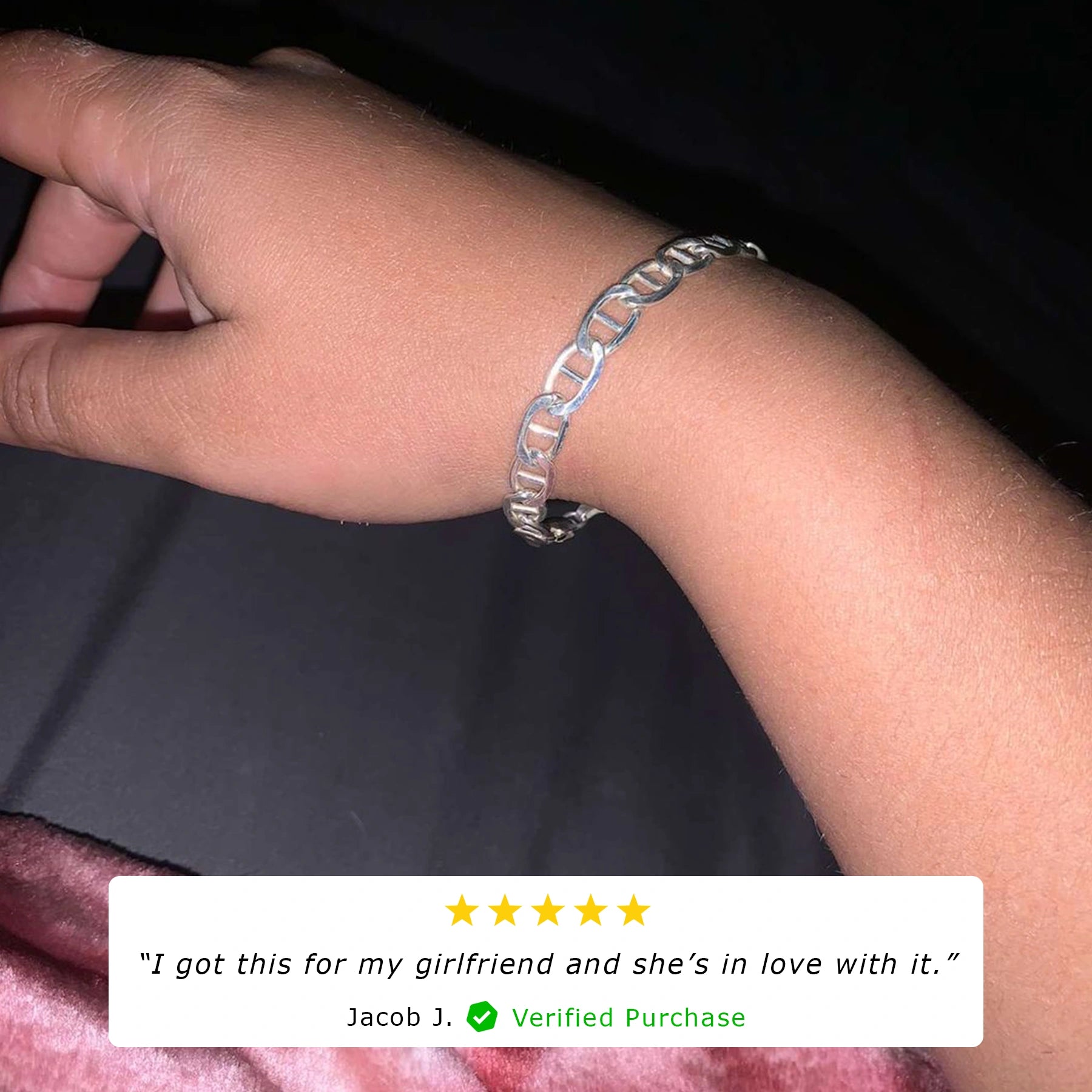 SILVER 6.3MM MARINER BRACELET – Hard Jewelry™