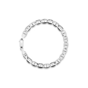 SILVER 6.3MM MARINER BRACELET - Hard Jewelry™