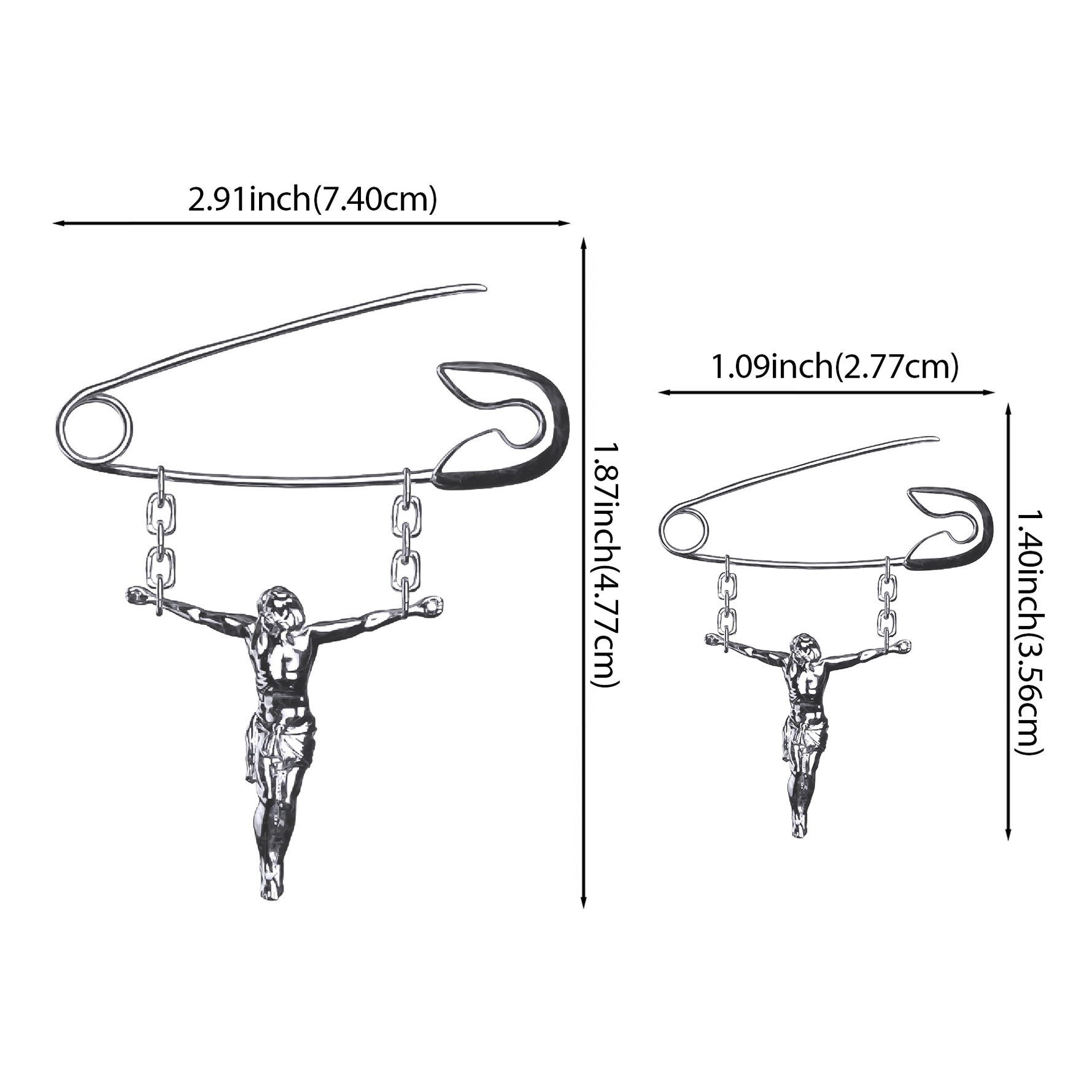 "JESUS BRINGS SAFETY" PIN