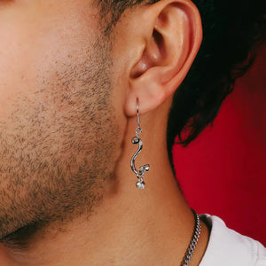 SNAKE SKULL EARRING - Hard Jewelry™