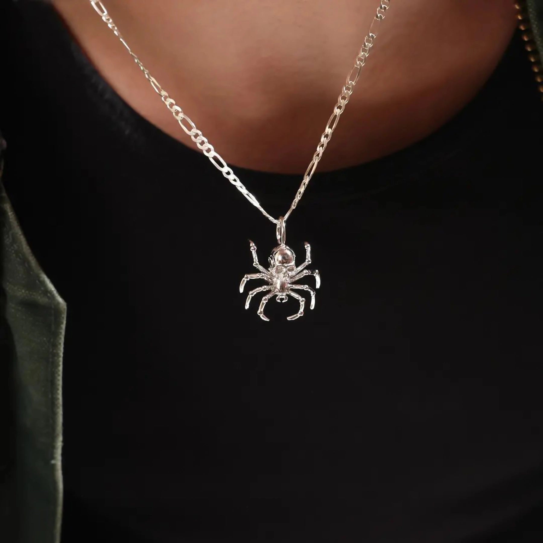 SPIDER SKULL PENDANT - Hard Jewelry™
