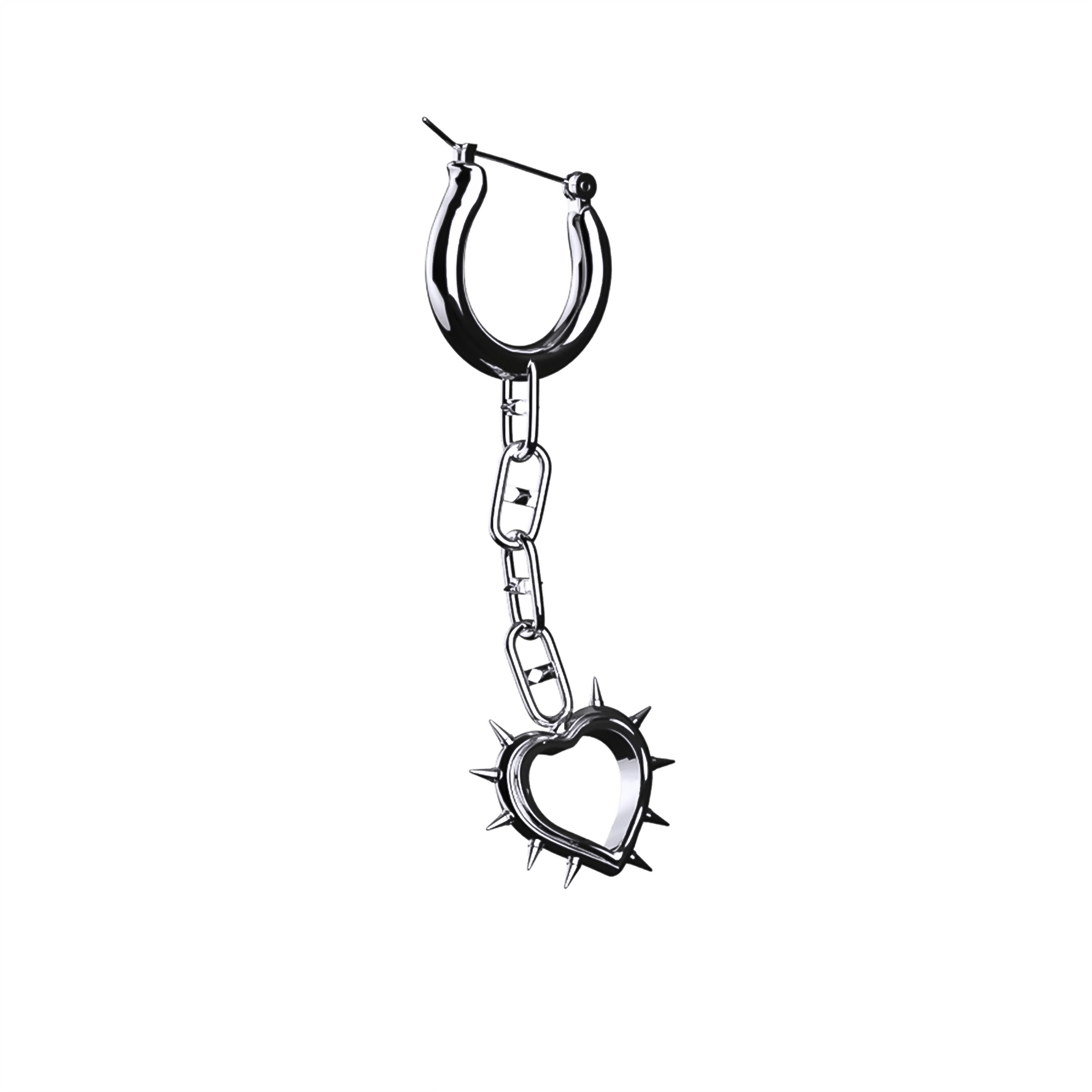 SPIKE HEART EARRING - Hard Jewelry™