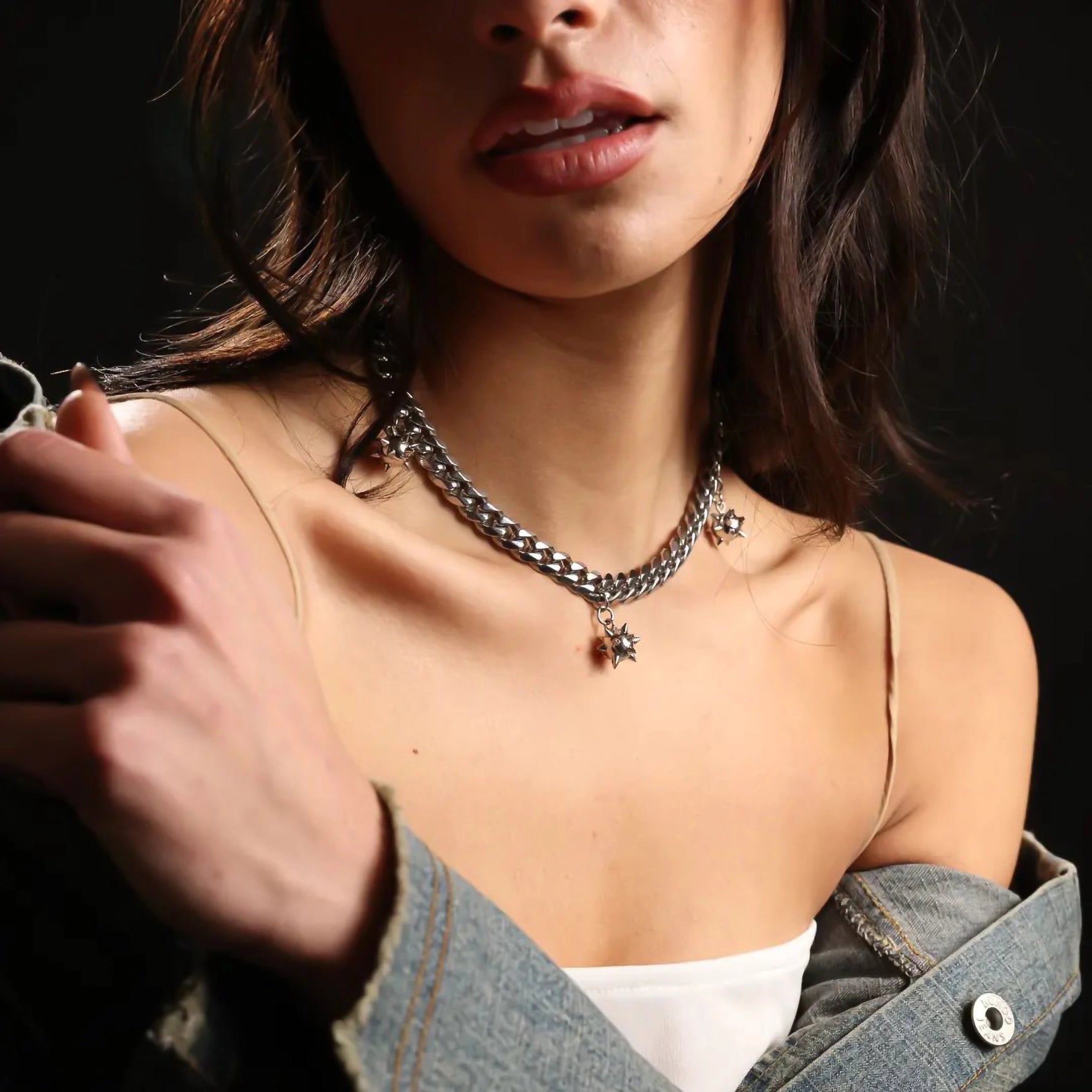 SPIKEBALL CHOKER (ADJUSTABLE) - Hard Jewelry™