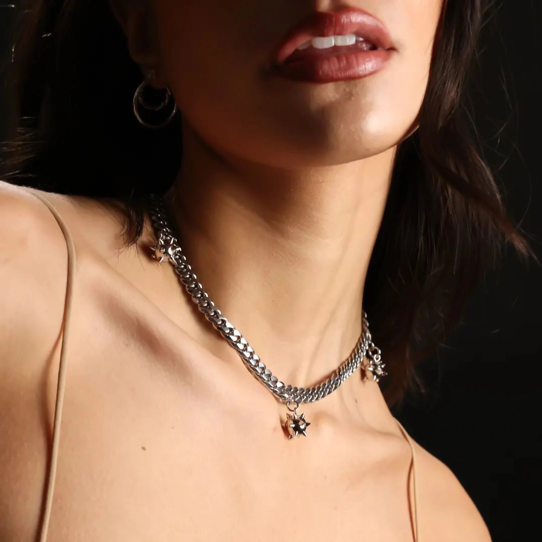 SPIKEBALL CHOKER (ADJUSTABLE) - Hard Jewelry™