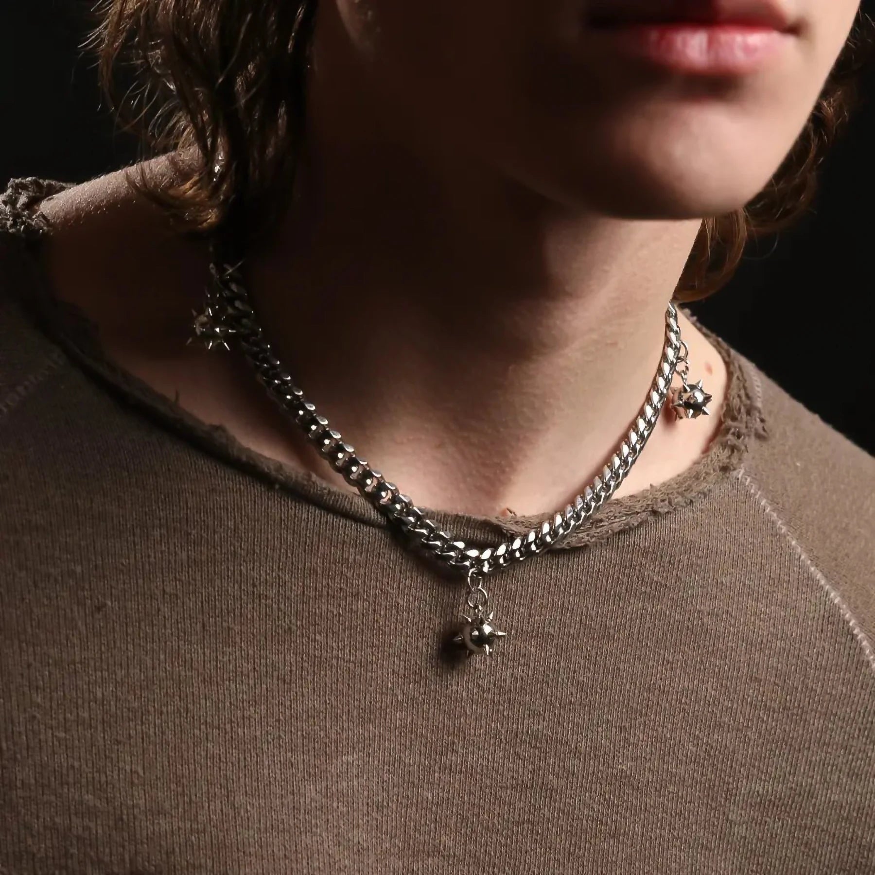 SPIKEBALL CHOKER (ADJUSTABLE) - Hard Jewelry™