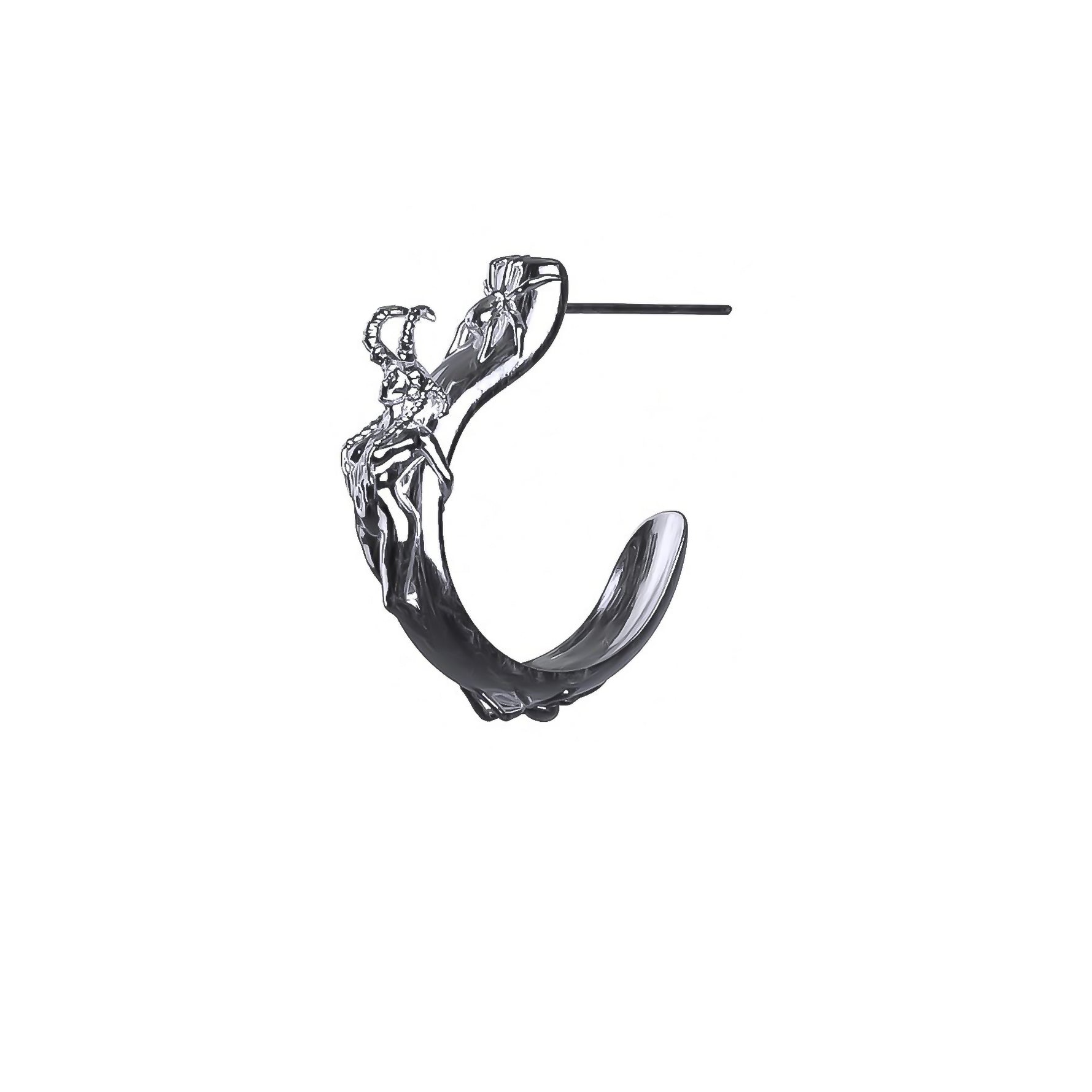 SUCCUBUS OPEN HOOP EARRING - Hard Jewelry™