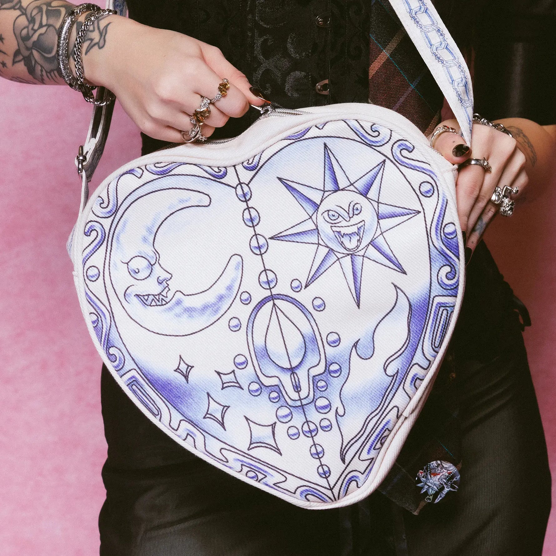 COSMIC HEART TOTE BAG - Hard Jewelry™