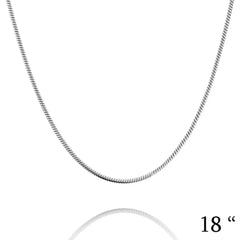 SOLID .925 STERLING SILVER / 1.3MM / 18”