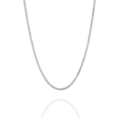 1.4MM STERLING SILVER BOX CHAINS - Hard Jewelry™