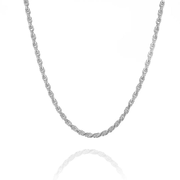 2MM STERLING SILVER ROPE CHAIN - Hard Jewelry™